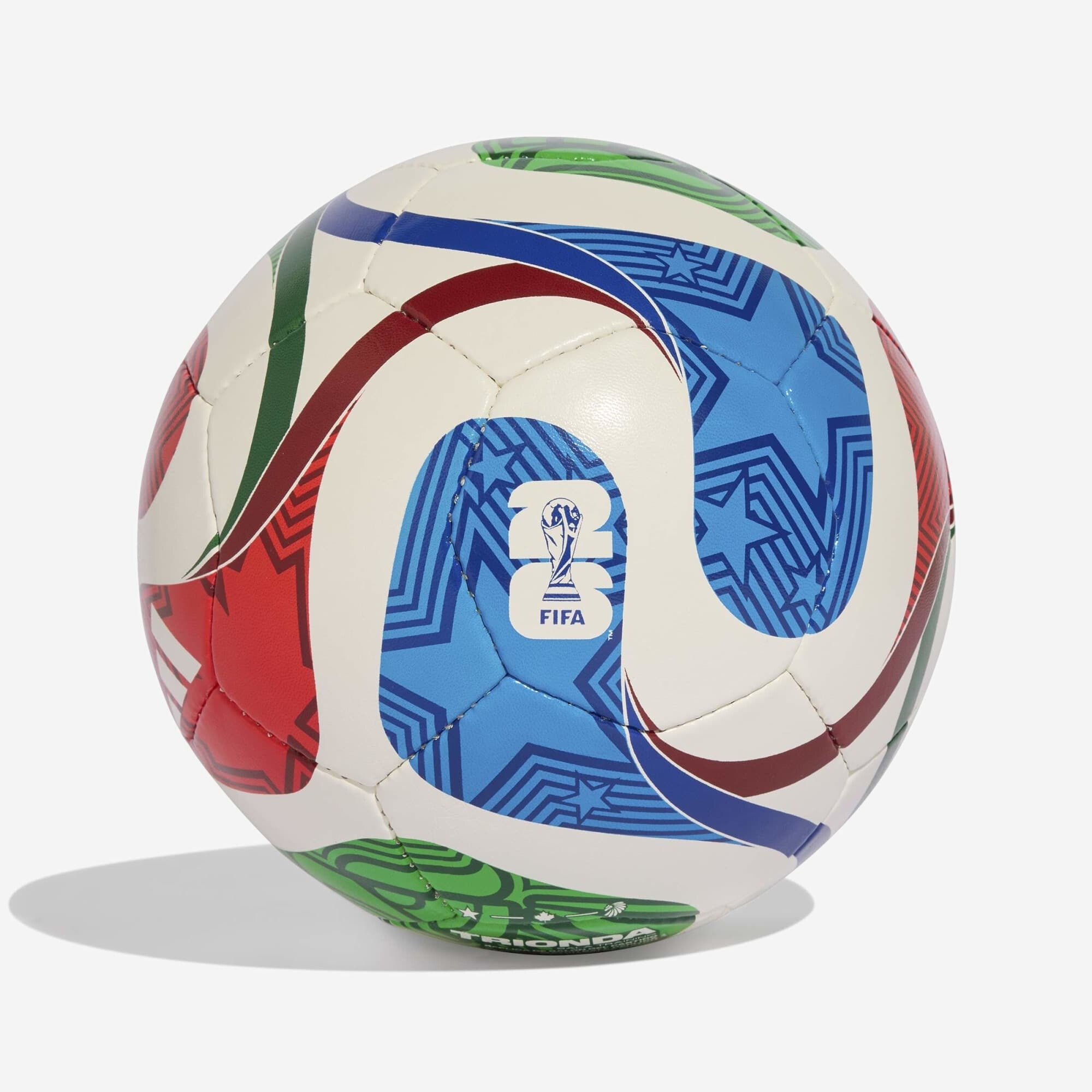 adidas FIFA World Cup 26™ Trionda Training Sala Soccer Ball - White / Team Royal Blue / Solar Blue / Power Red
