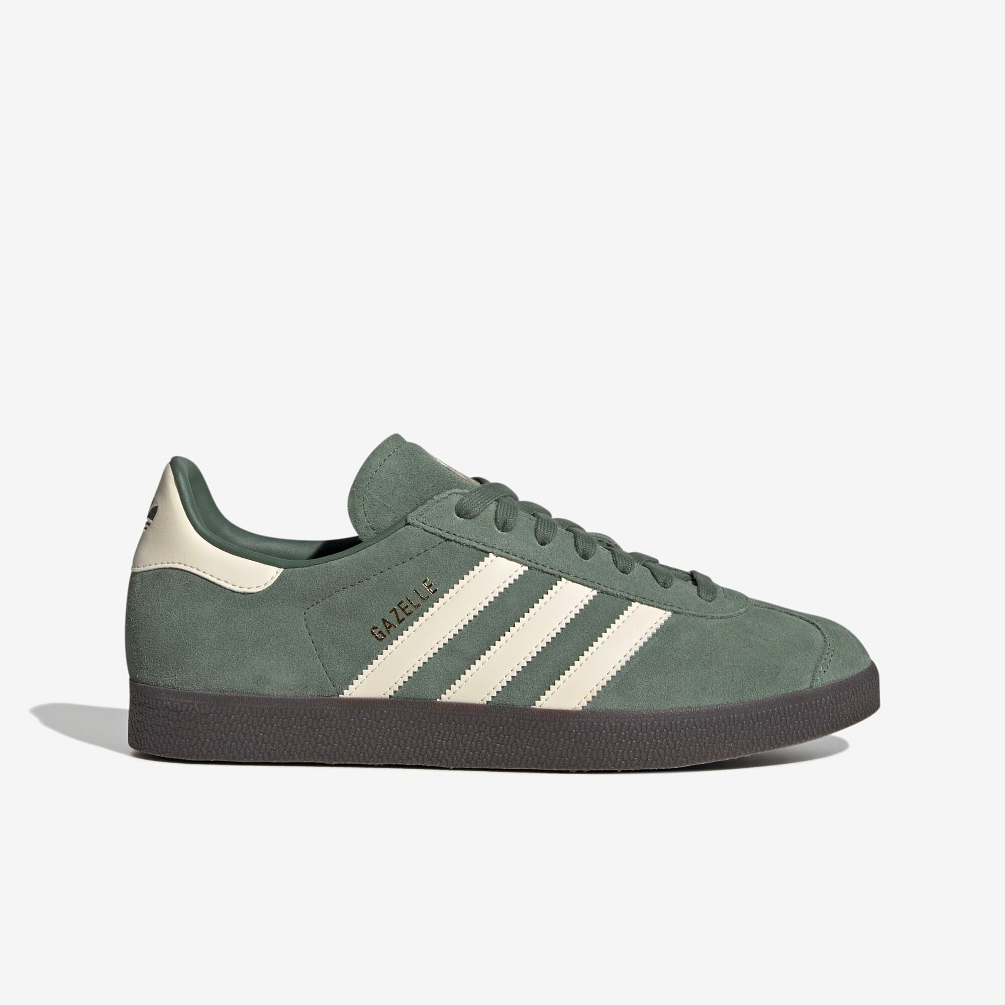 adidas Gazelle IC Low-Top Soccer Shoes - Green Oxide / Wonder White