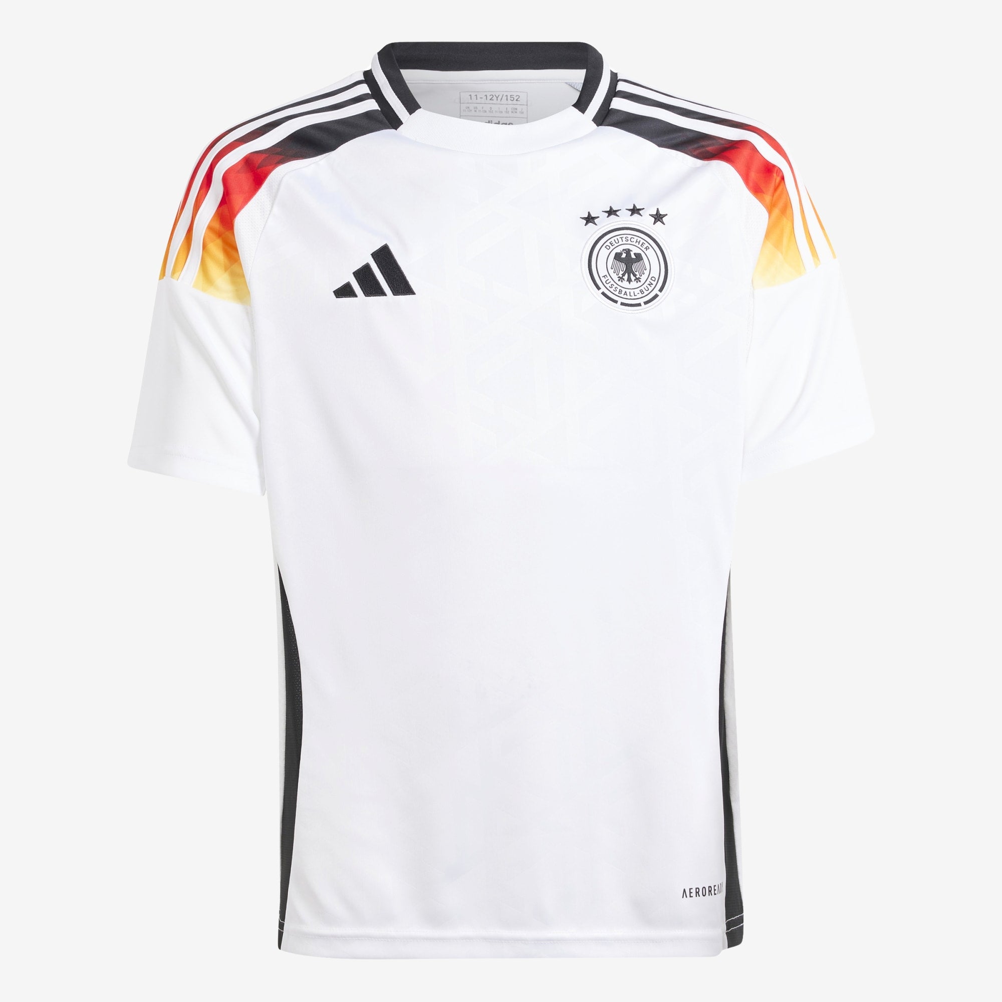 adidas Germany 2024 Stadium Home Big Kids' AEROREADY Soccer Replica Jersey - White