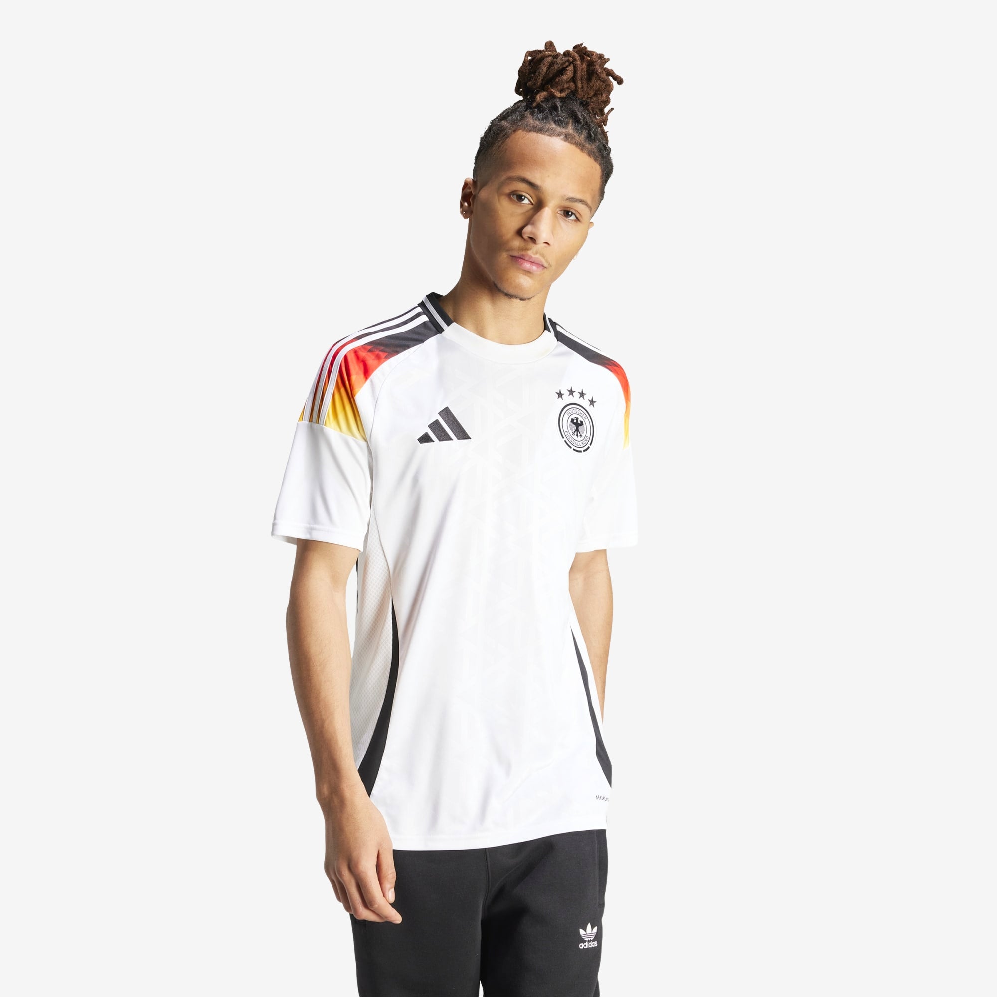 adidas Germany 2024 Stadium Home Men's AEROREADY Soccer Replica Jersey - White