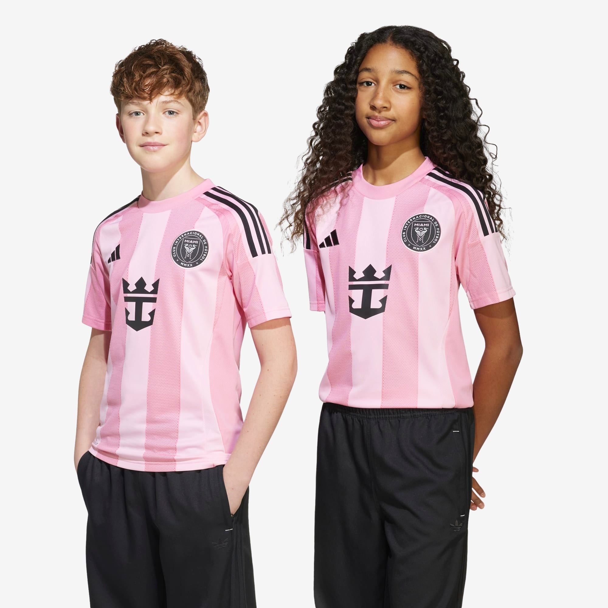 adidas Inter Miami CF 2025/26 Stadium Home Big Kids' AEROREADY Soccer Replica Jersey - Easy Pink