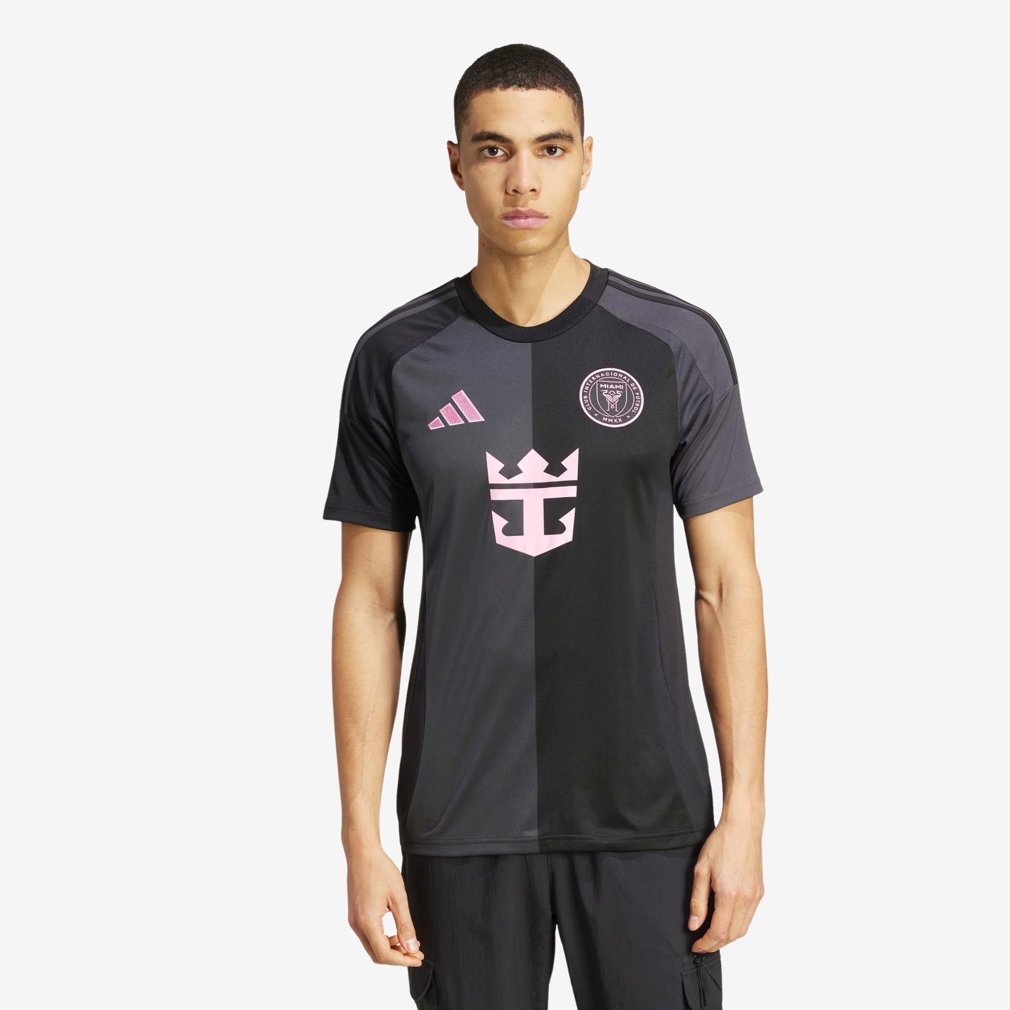 adidas Inter Miami CF 2025/26 Stadium Away Men's AEROREADY Soccer Replica Jersey - Black