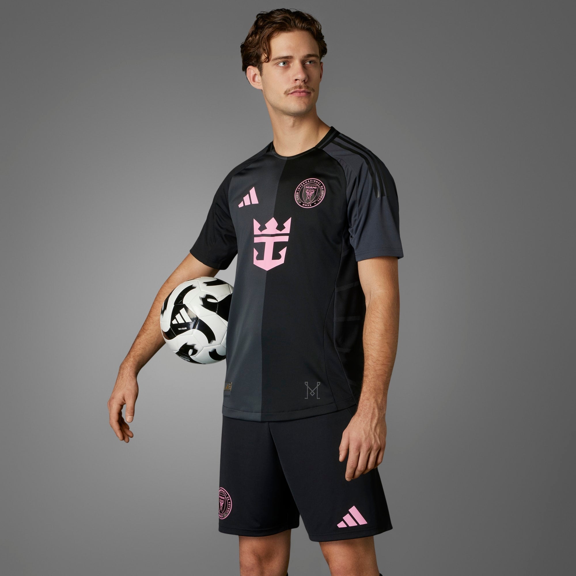 adidas Inter Miami CF 2025/26 Messi Match Away Men's AEROREADY Soccer Authentic Jersey - Black