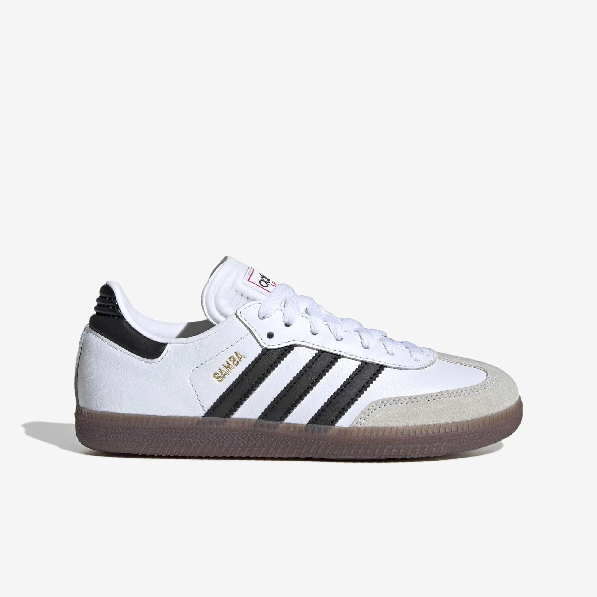 adidas Jr. Samba Little/Big Kids' IC Low-Top Soccer Shoes - White