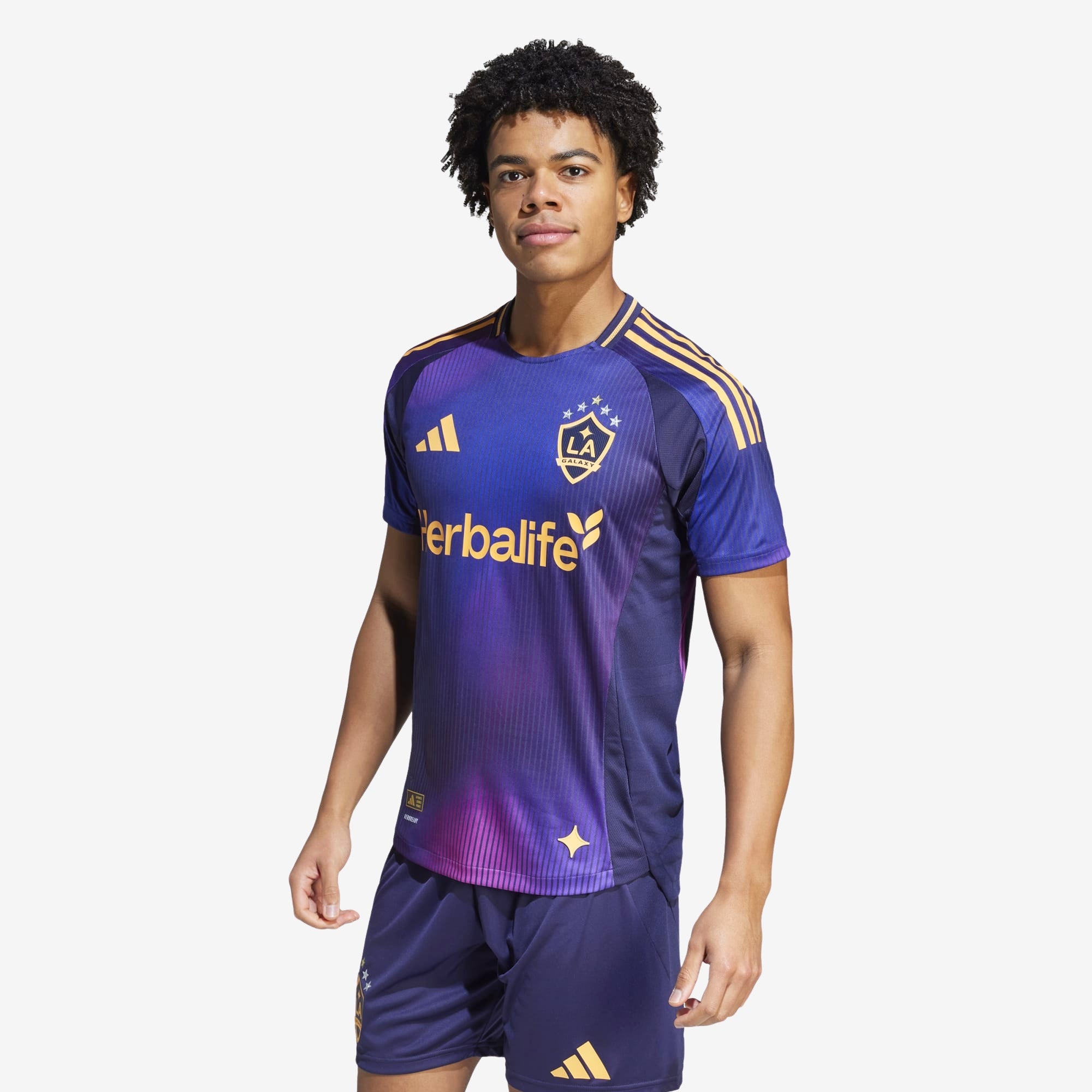 adidas LA Galaxy 2025/26 Match Away Men's AEROREADY Soccer Authentic Jersey - Noble Ink