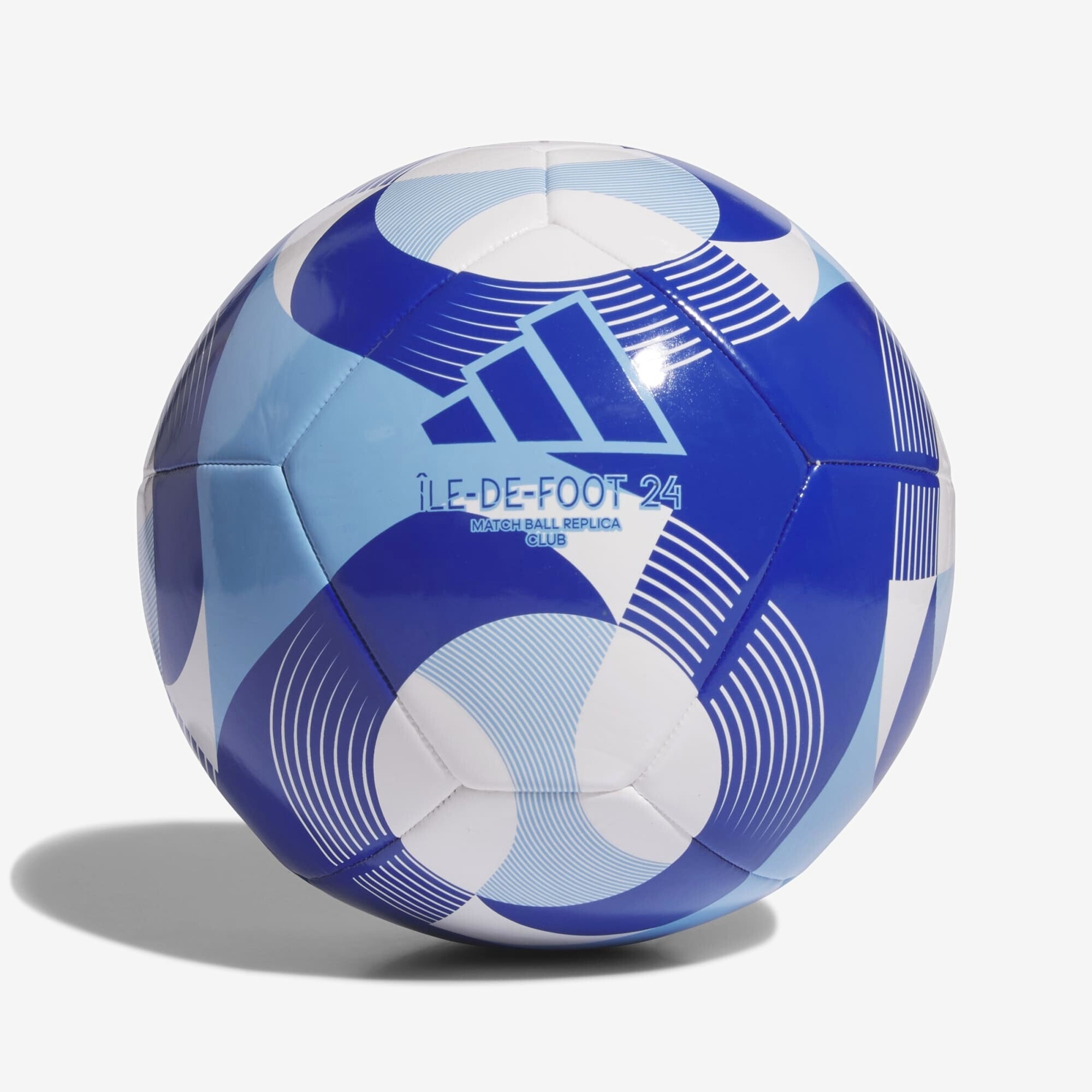 adidas Île-De-Foot 24 Club Soccer Ball - White / Clear Sky / Royal Blue