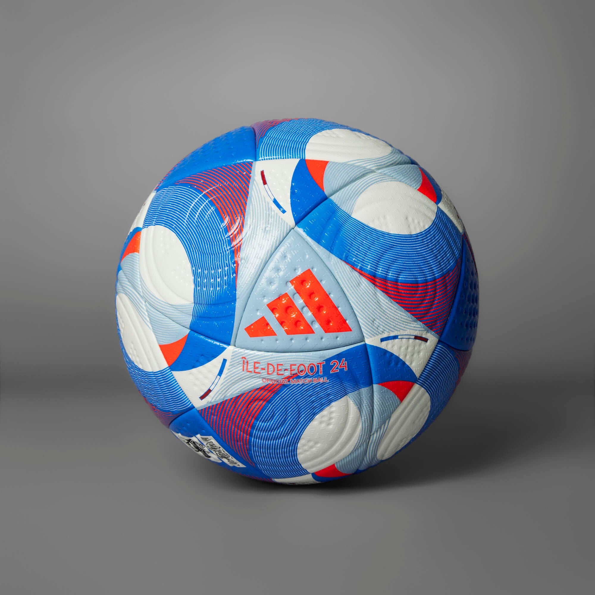 adidas Île-De-Foot 24 Pro Soccer Ball - White / Solar Red / Clear Sky / Royal Blue