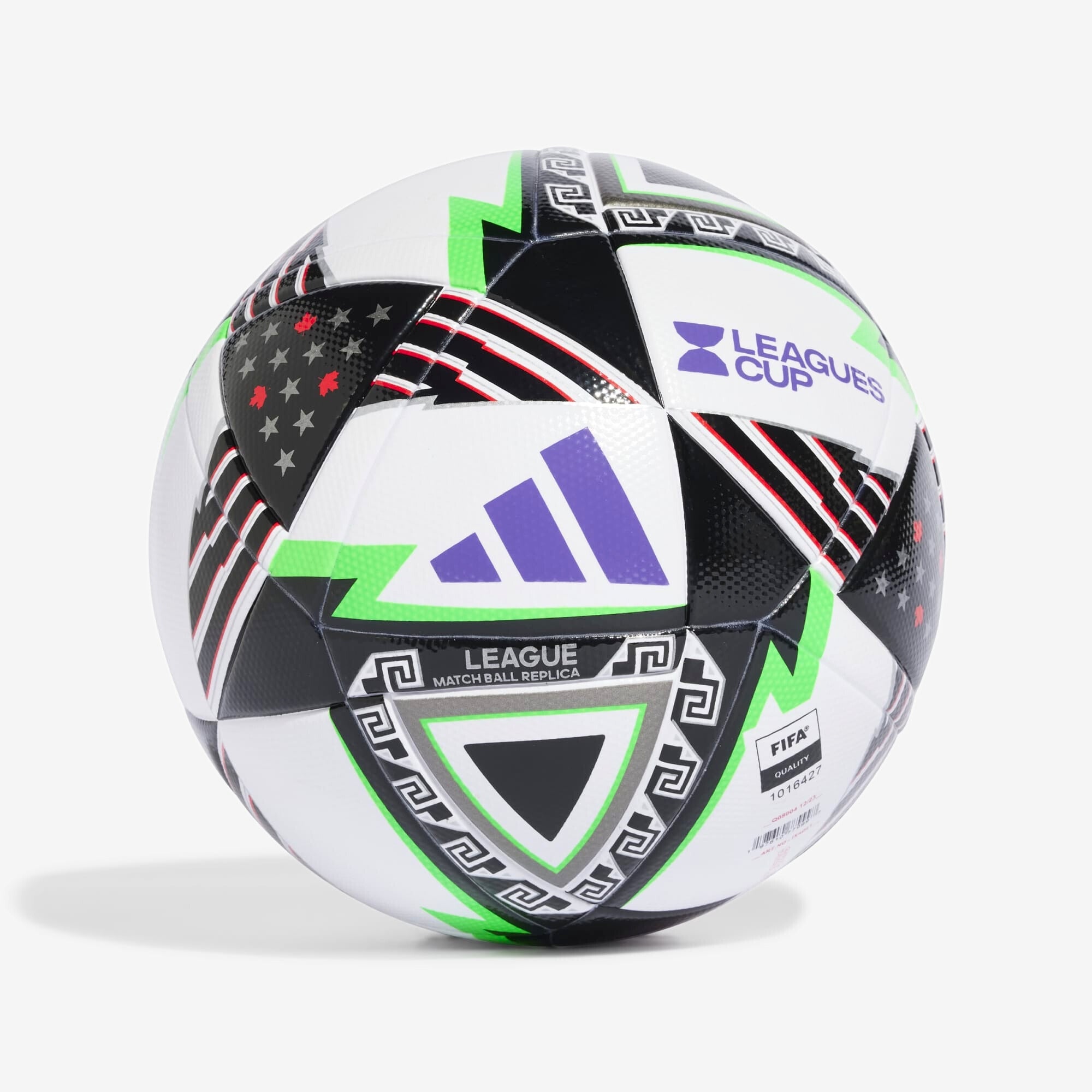 adidas Leagues Cup 24 League Soccer Ball - White / Black / Active Purple