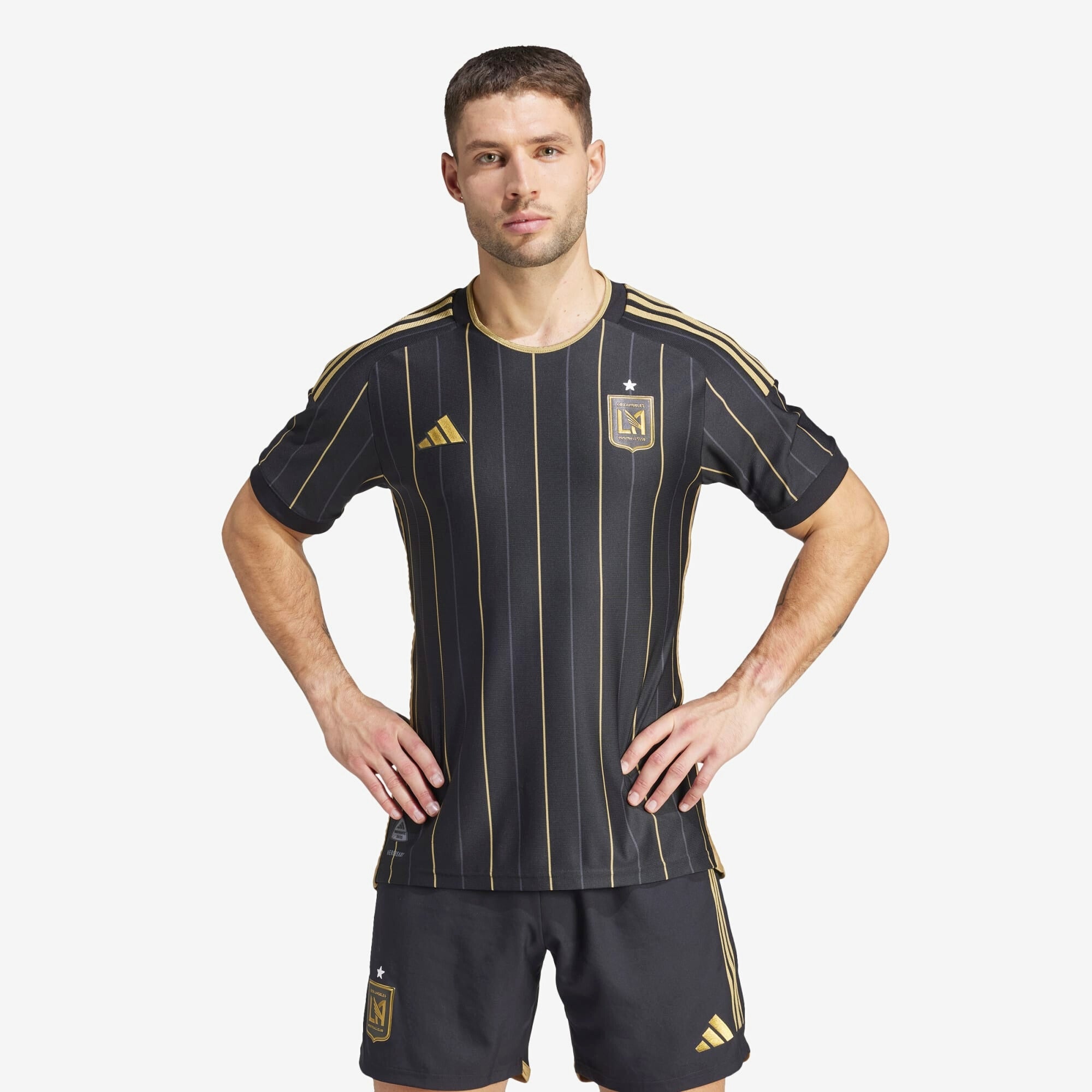 adidas Los Angeles FC 2024/25 Match Home Men's AEROREADY Soccer Authentic Jersey - Black