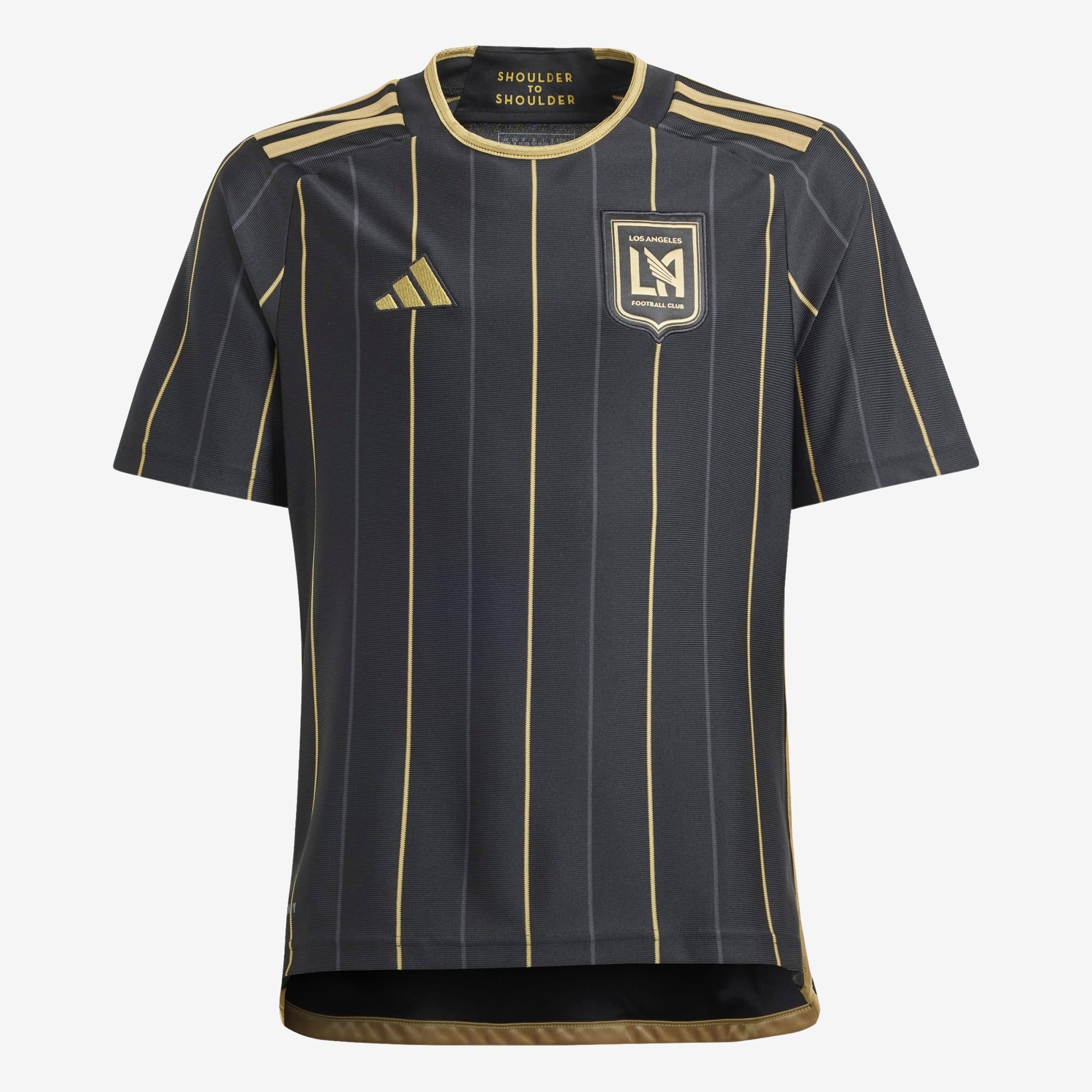 adidas Los Angeles FC 2024/25 Stadium Home Big Kids' AEROREADY Soccer Replica Jersey - Black