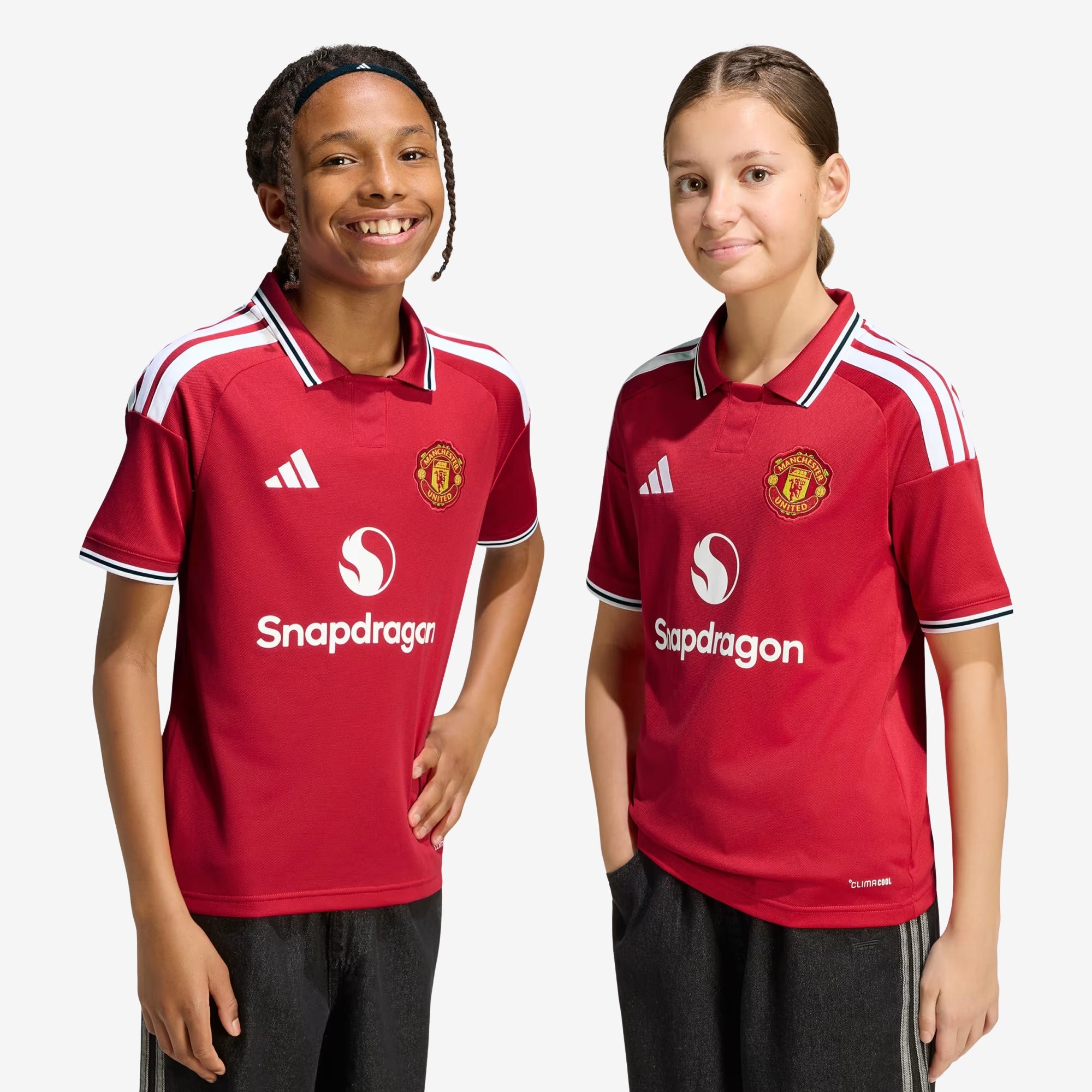 adidas Manchester United 2026/27 Stadium Home Big Kids' Soccer Jersey - Mufc Red