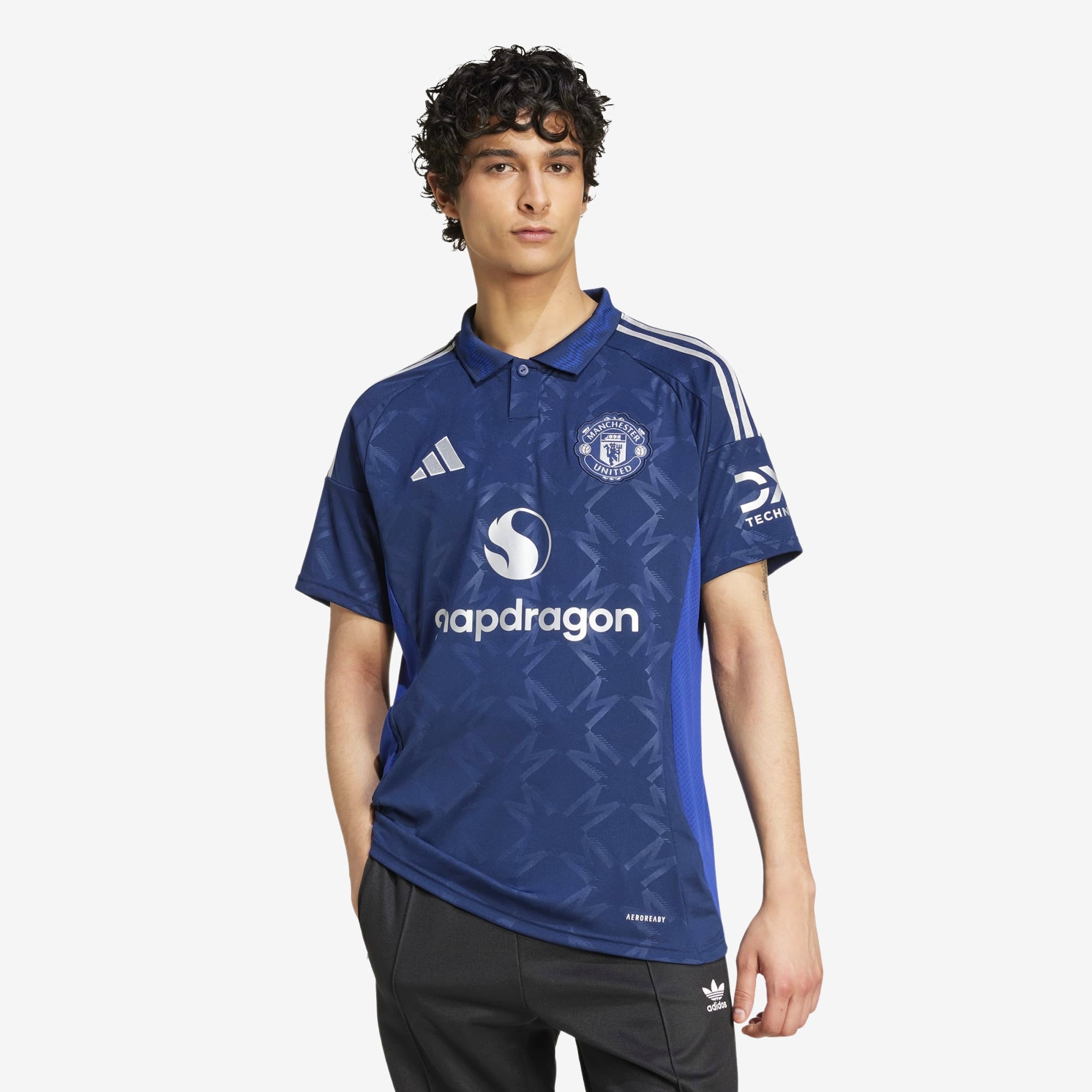 adidas Manchester United 2024/25 Stadium Away Men's AEROREADY Soccer Replica Jersey - Night Indigo