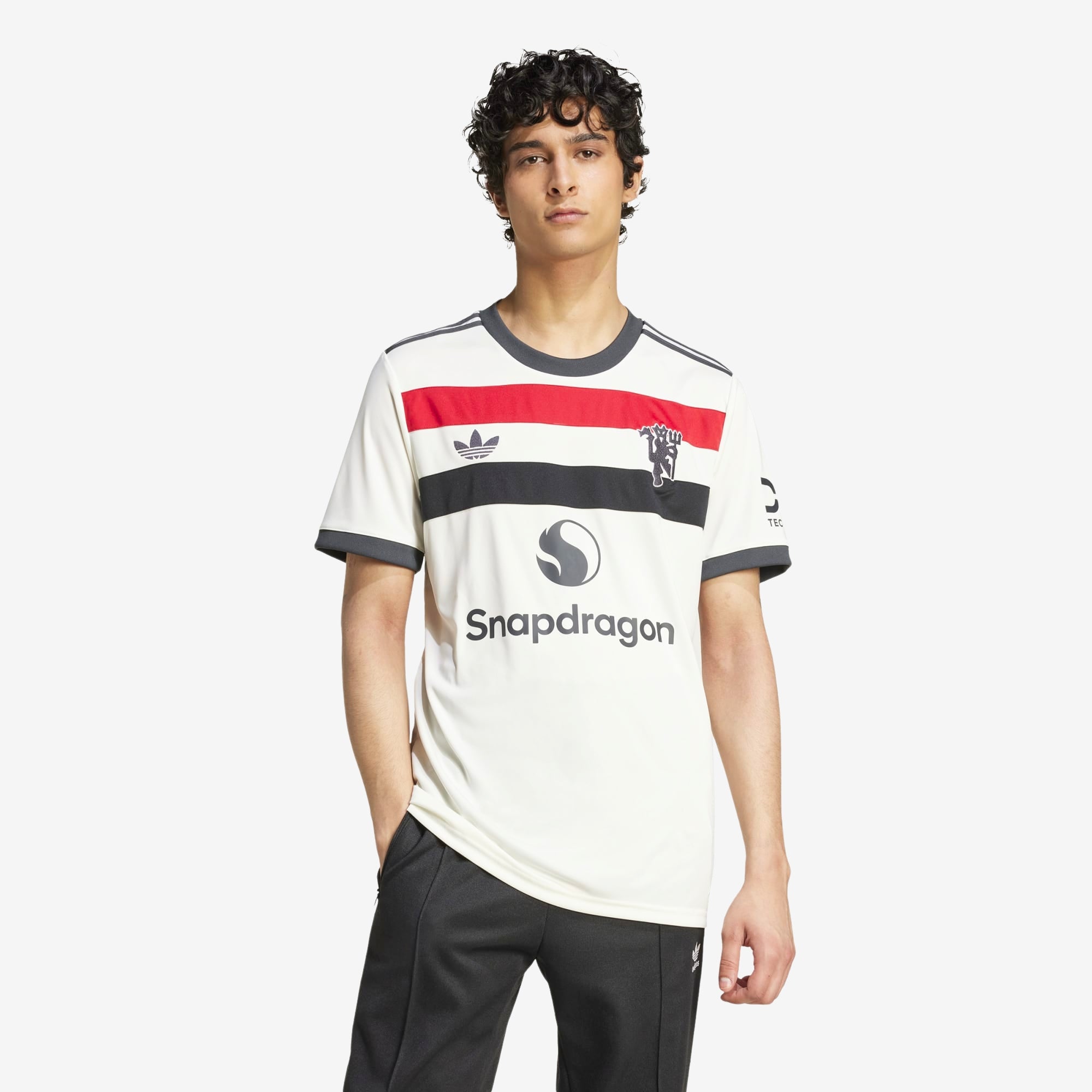 adidas Manchester United 2024/25 Stadium Third Men's AEROREADY Soccer Replica Jersey - Off White