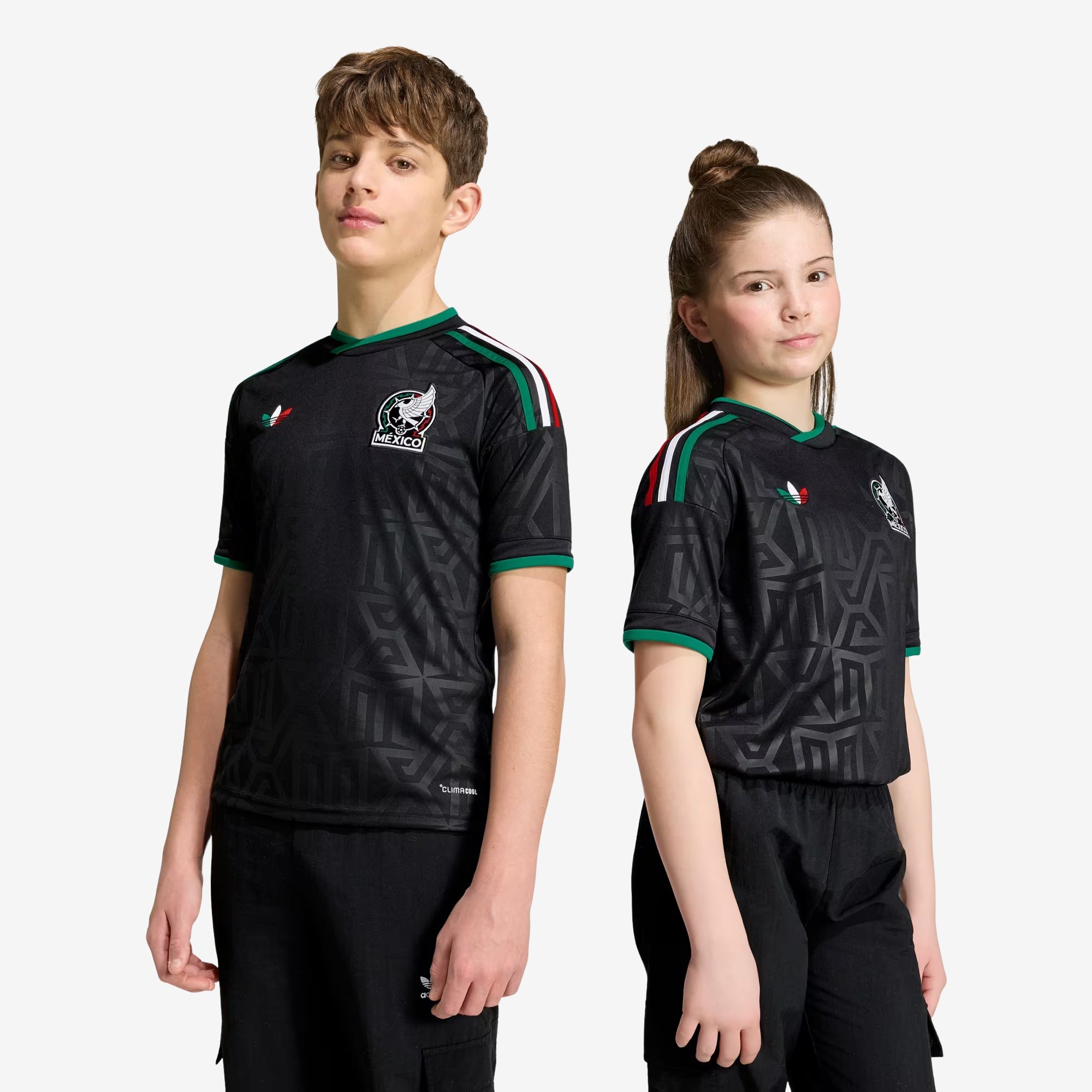 adidas Mexico 20226 Stadium Third Big Kids' Soccer Jersey - Black