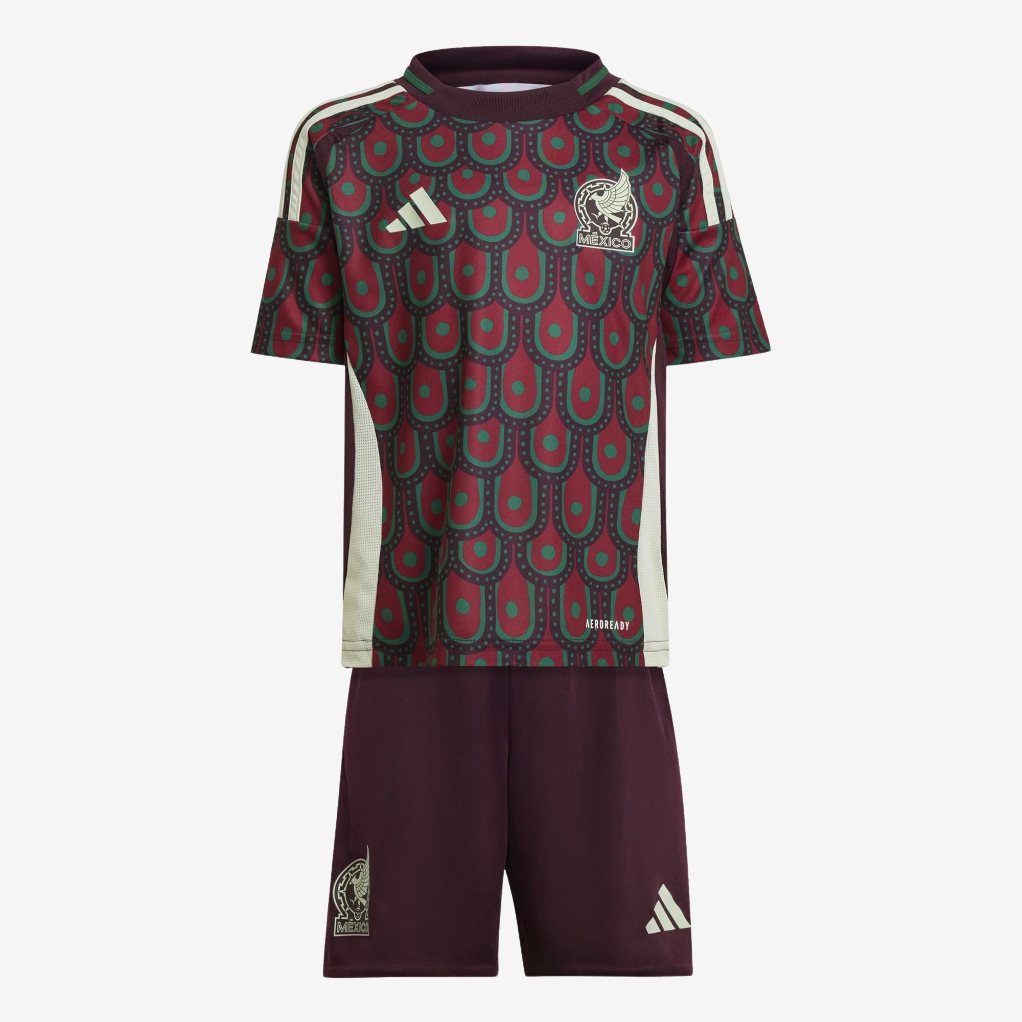 adidas Mexico 2024 Home Mini Little/Big Kids' AEROREADY Soccer Kit - Multicolor