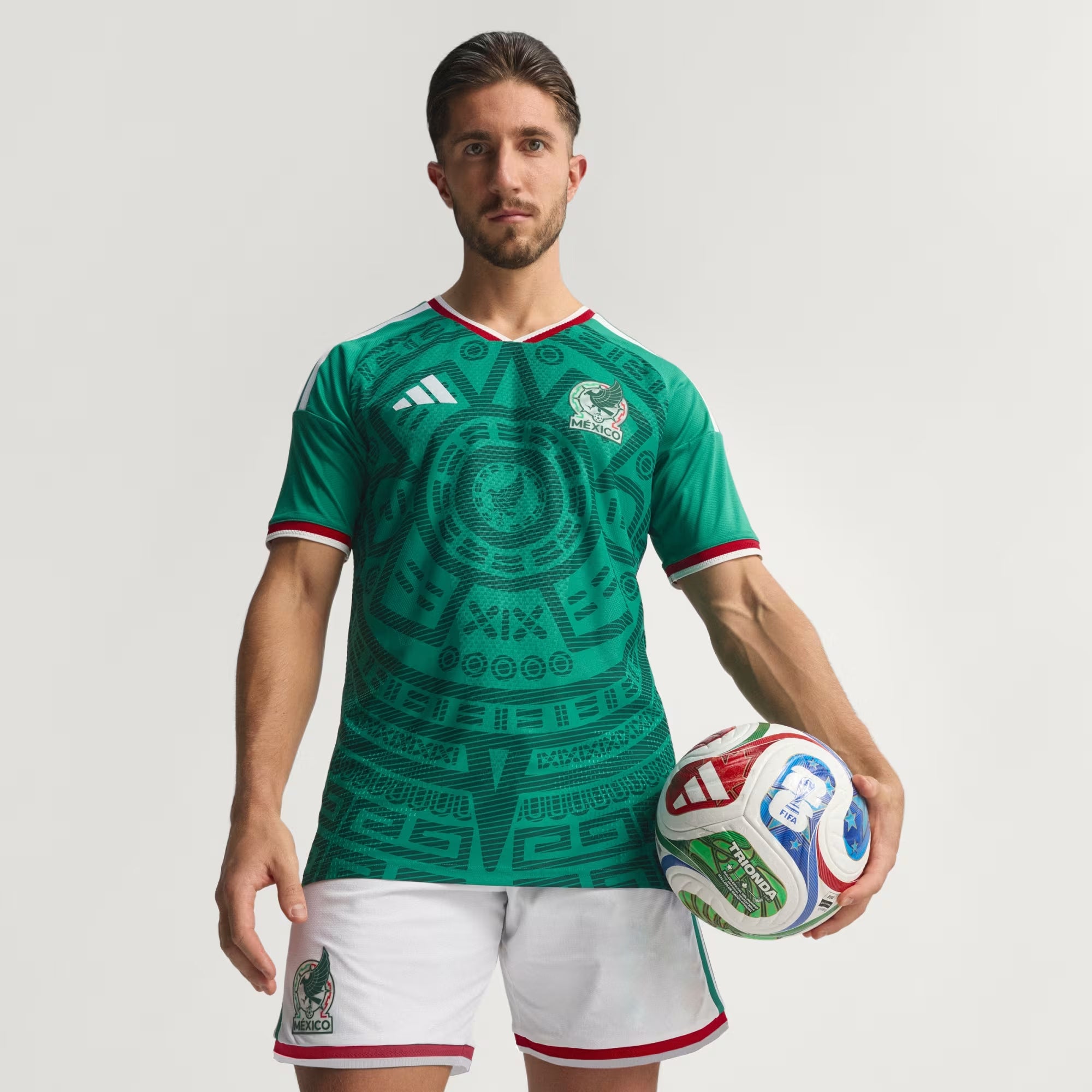 adidas Mexico 2026 Match Home Men's CLIMACOOL+ Soccer Authentic Jersey - Bold Green