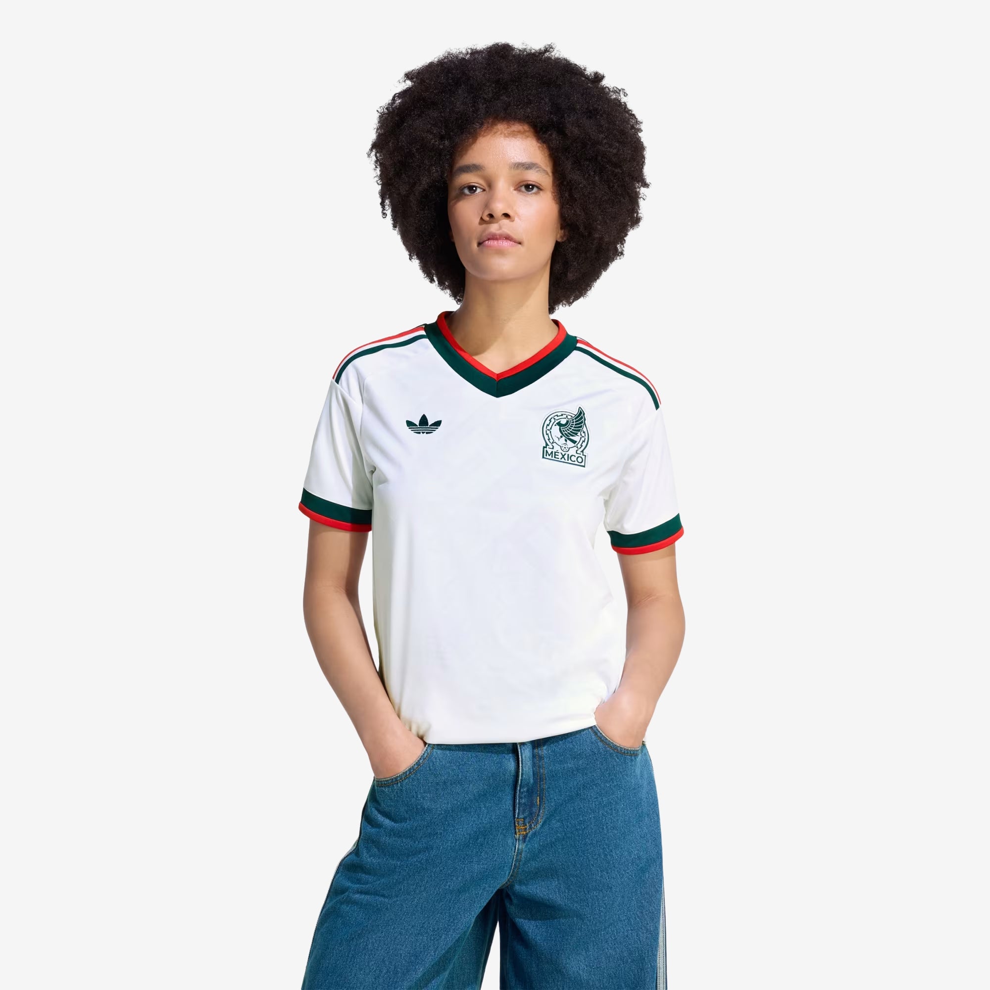 adidas Mexico 2026 Stadium Away Women's Soccer Jersey - White