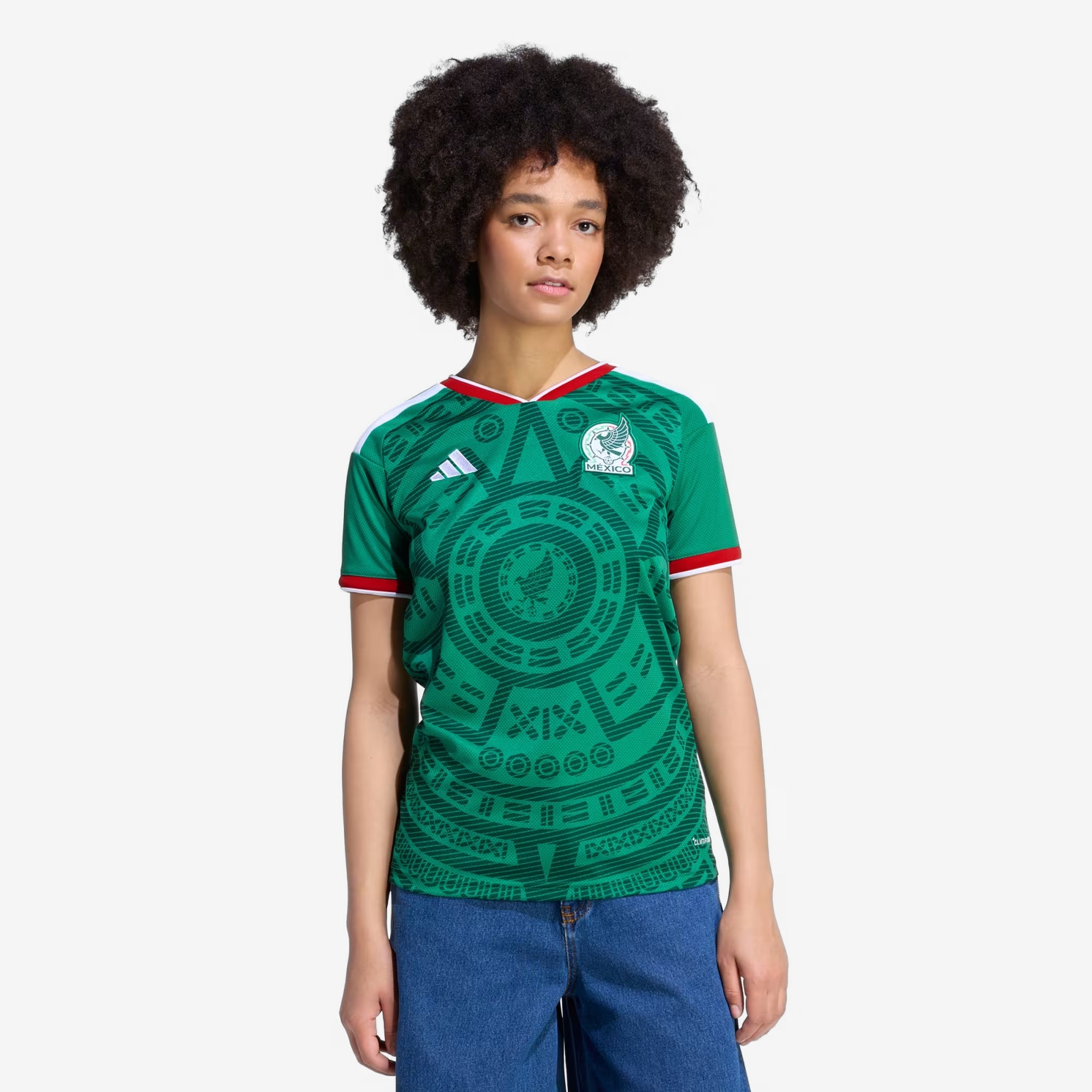 メキシコ代表ユニフォーム レディースM adidas Mexico 2026 Stadium Home Women's Soccer Jersey (Green)