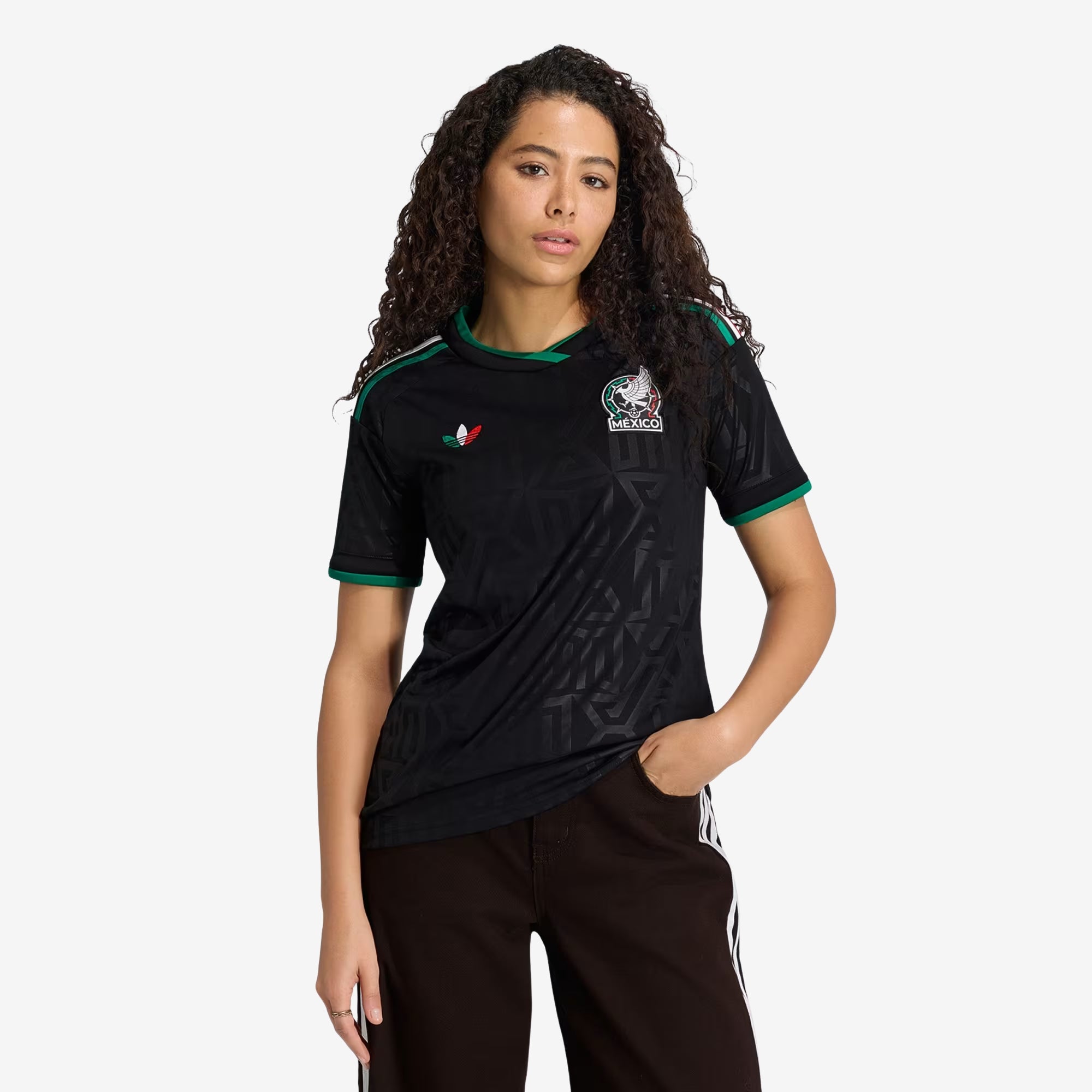 adidas Mexico 2026 Stadium Third Women's Soccer Jersey - Black