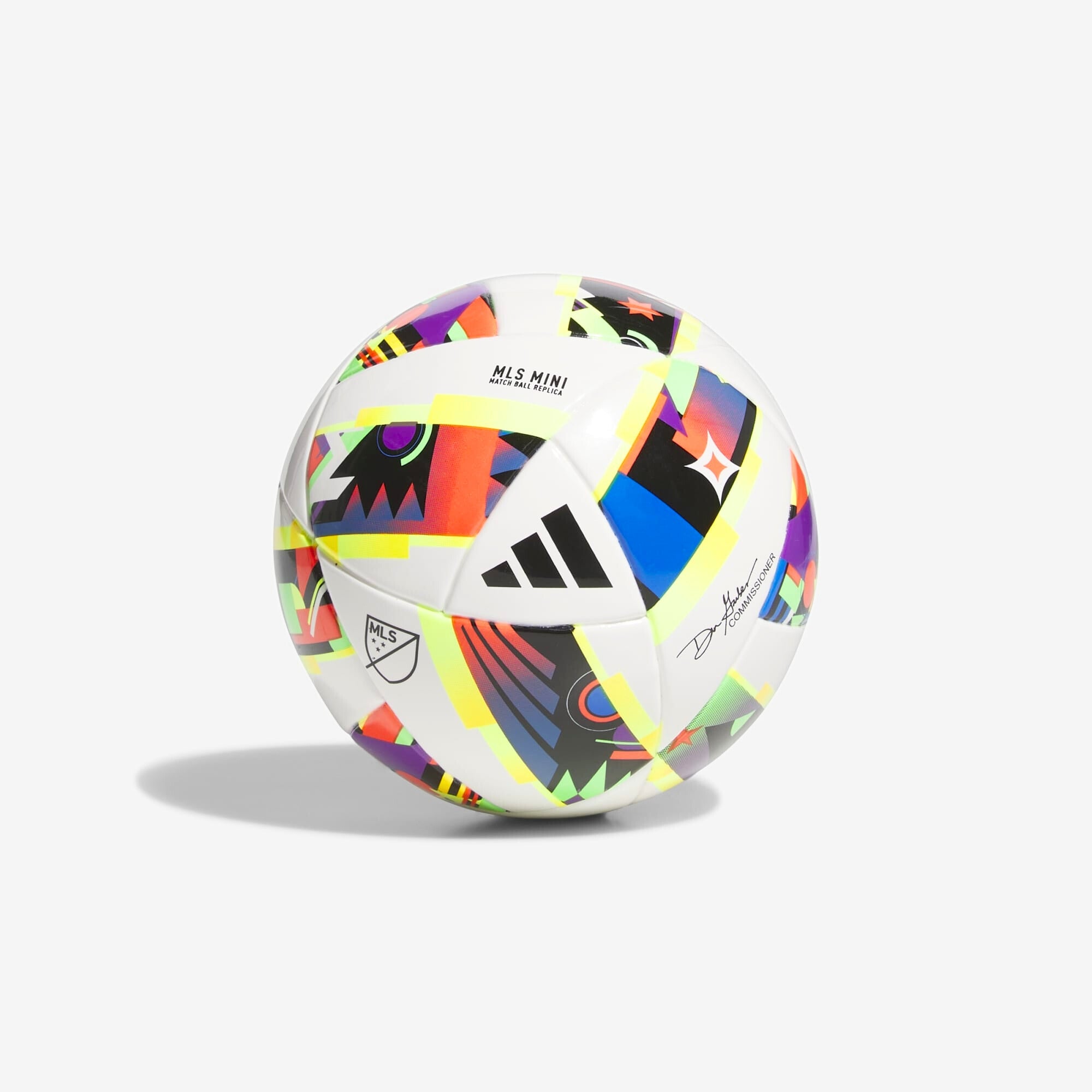 adidas MLS 24 Mini Soccer Ball - White / Black / Solar Gold