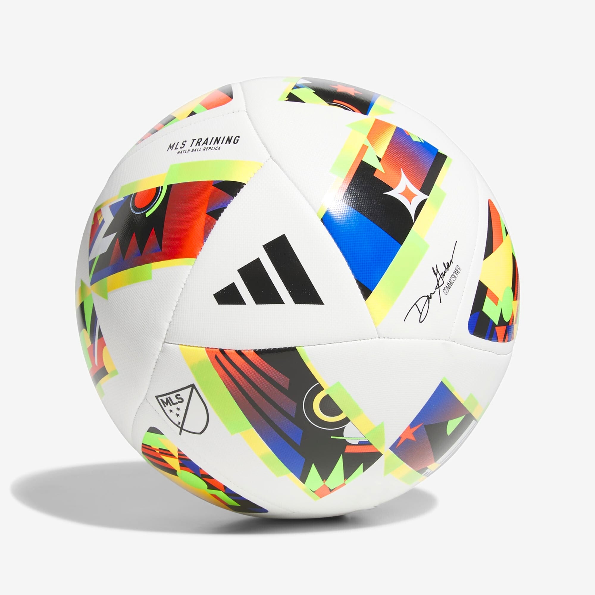 adidas MLS 24 Training Soccer Ball - White / Black / Solar Gold