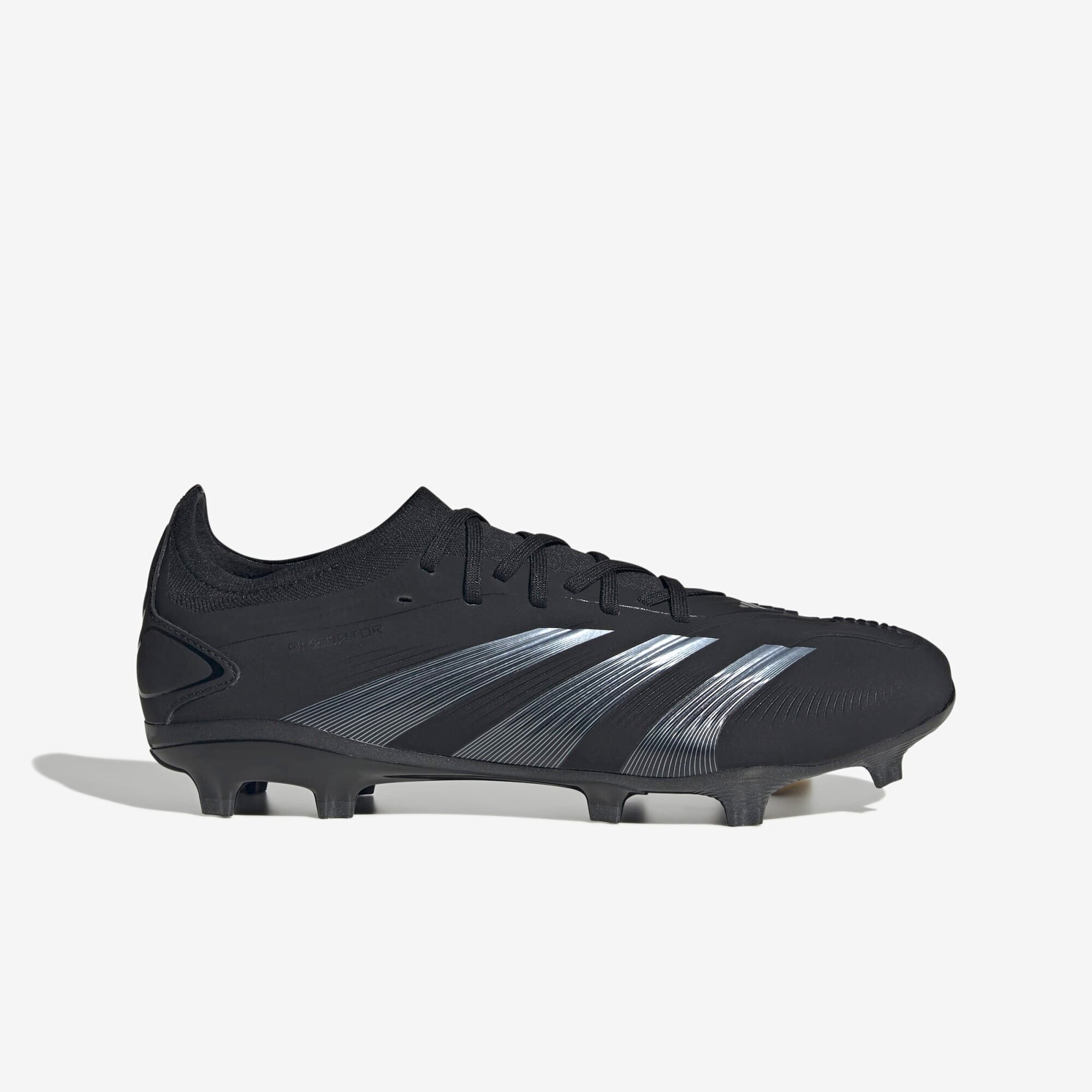 adidas Predator 24 Pro FG Low-Top Soccer Cleats - Core Black / Carbon / Core Black