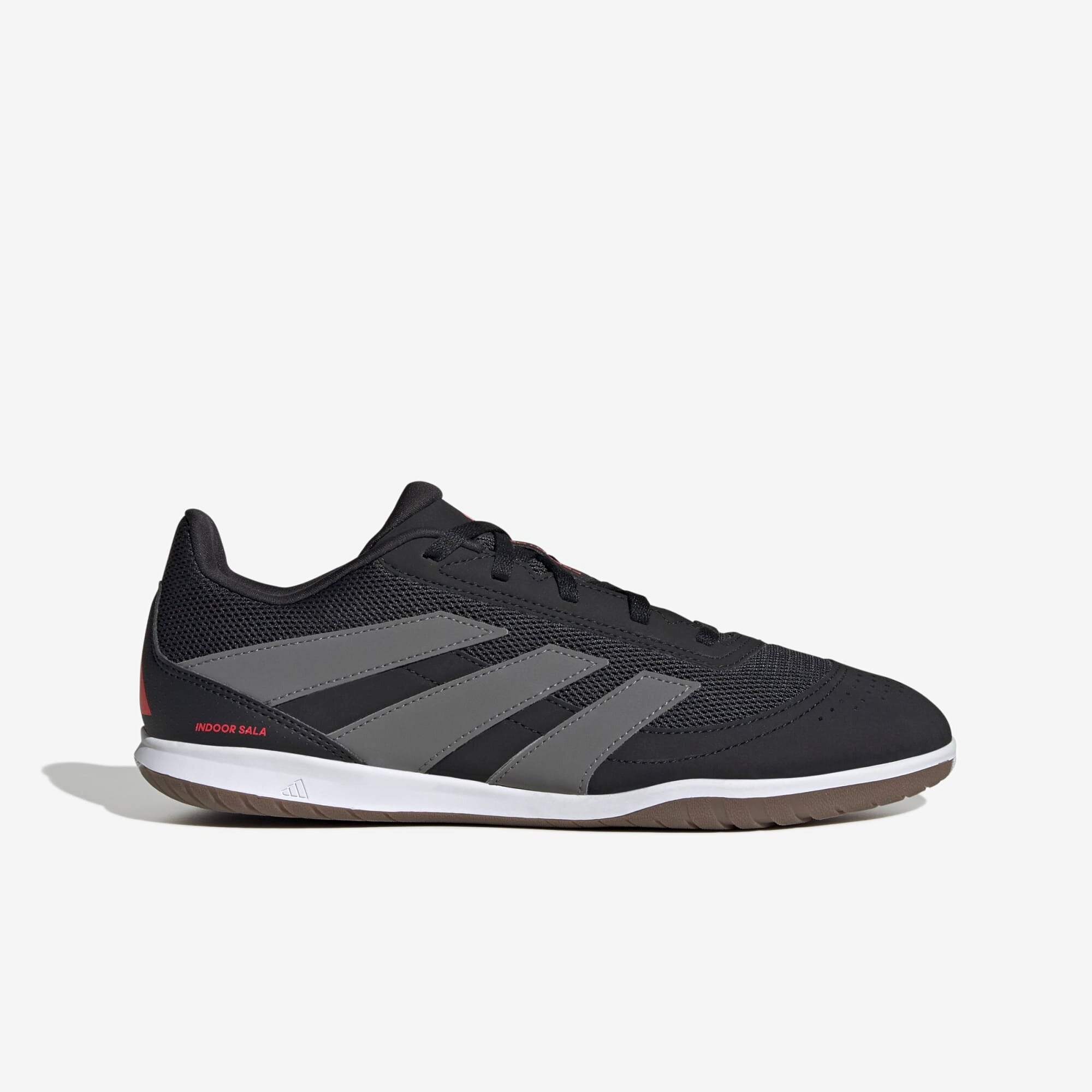 adidas Predator Club Sala IC Low-Top Soccer Shoes - Core Black / Carbon / Lucid Red