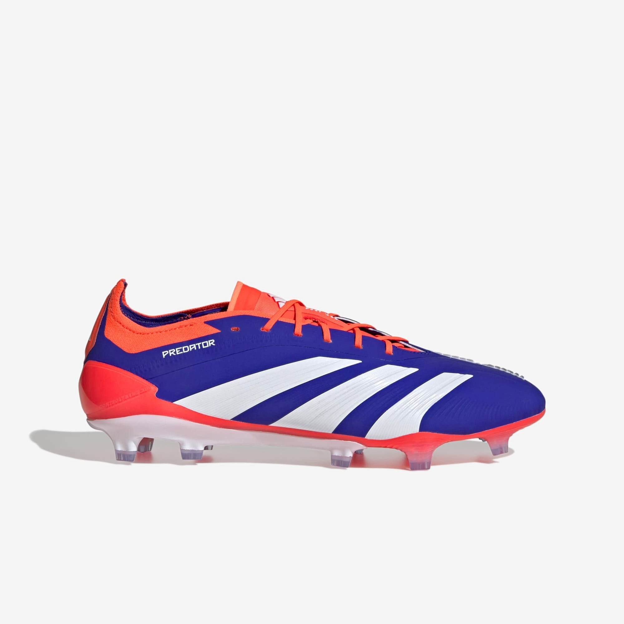 adidas Predator Elite FG Low-Top Soccer Cleats - Lucid Blue / Cloud White / Solar Red