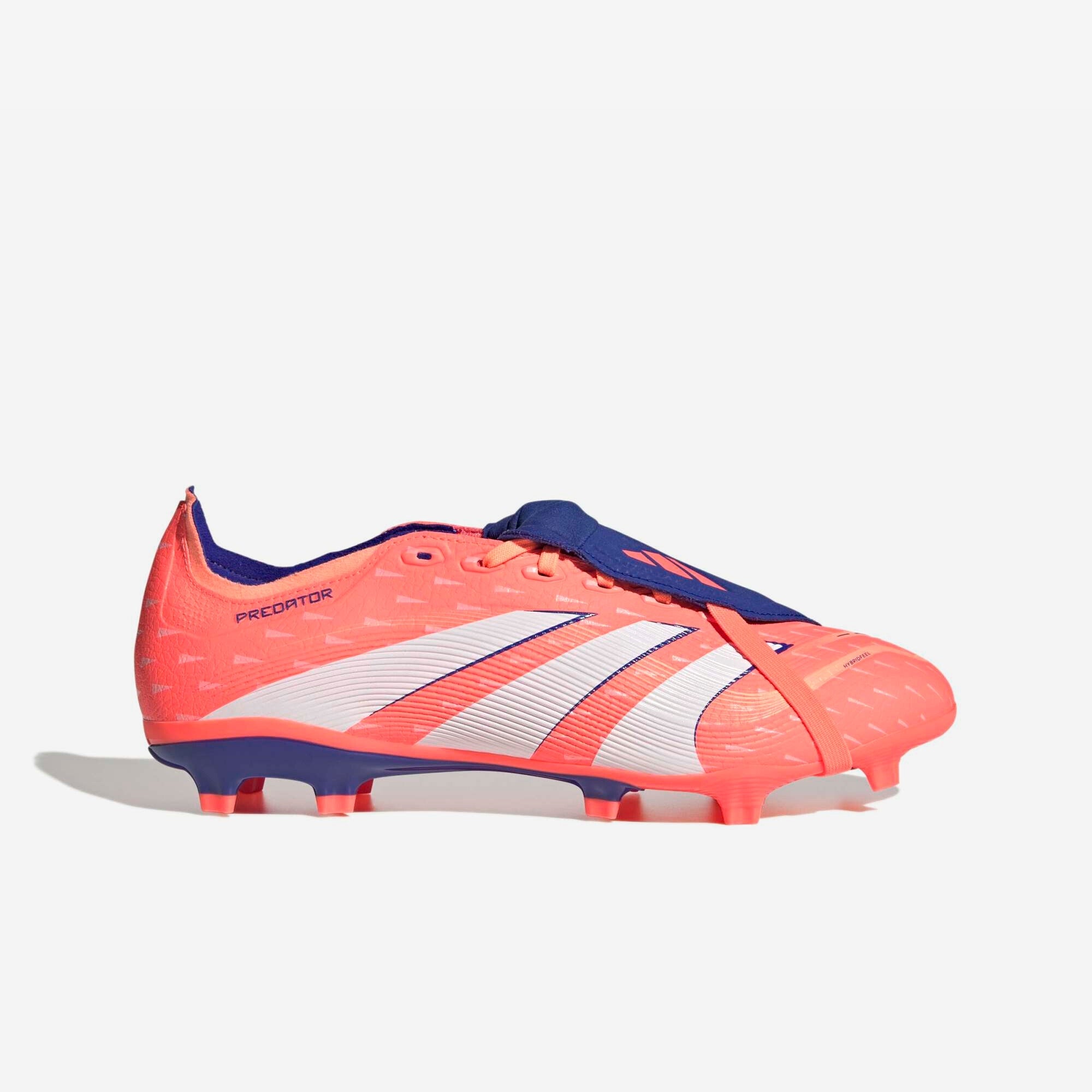 adidas Predator League Fold-Over Tongue Firm/Multi-Ground Low-Top Soccer Cleats - Signal Coral / Cloud White / Beam Orange