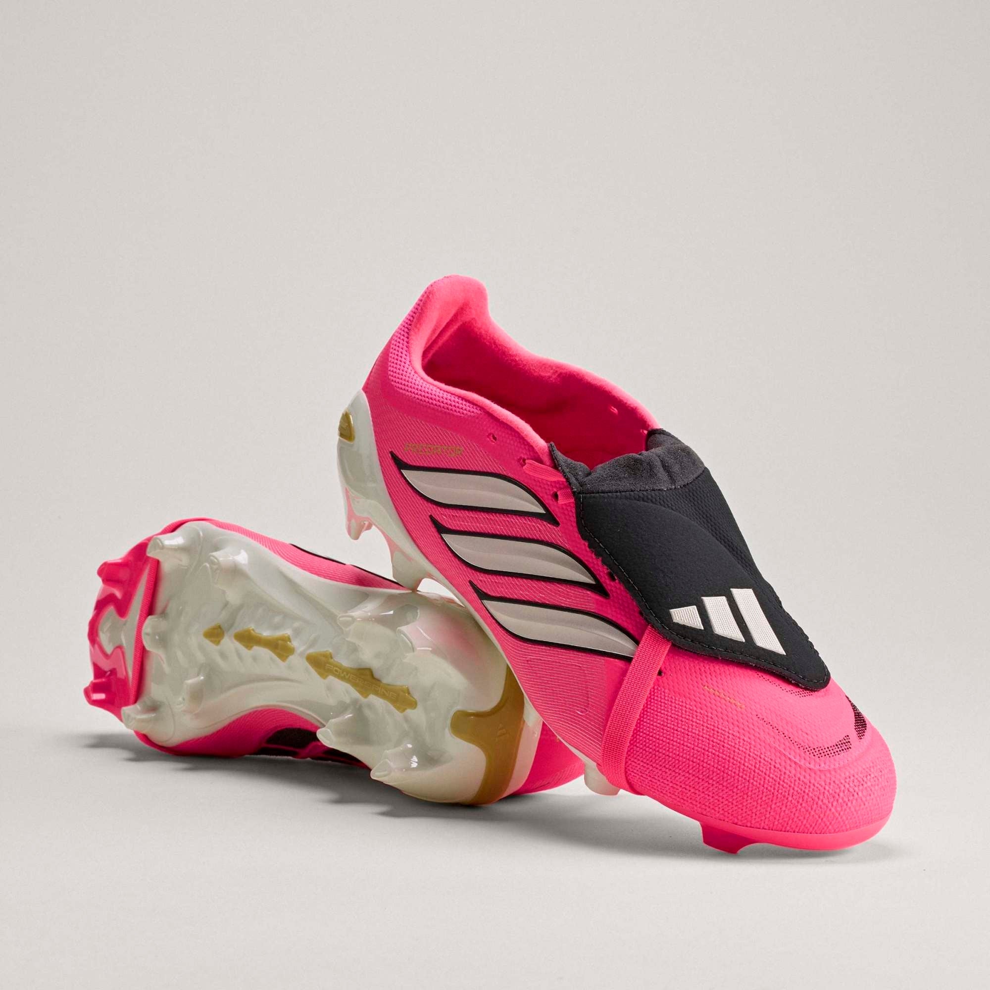 adidas Predator League Fold-Over Tongue Firm-Ground Low-Top Soccer Cleats - Solar Turbo / Thermal Chrome / Core Black