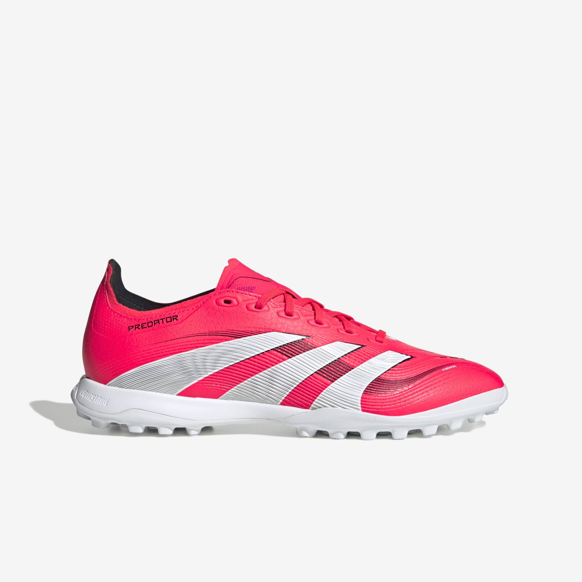 adidas Predator League TF Low-Top Soccer Shoes - Lucid Red / Cloud White / Core Black