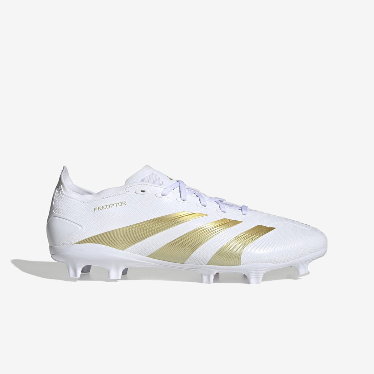 Adidas Predator League FG/MG White Metallic Gold Soccer Cleats JI1116 Mens 12 Adidas Predator Elite Firm Ground Cleats Soccer JI1086 White main image 4