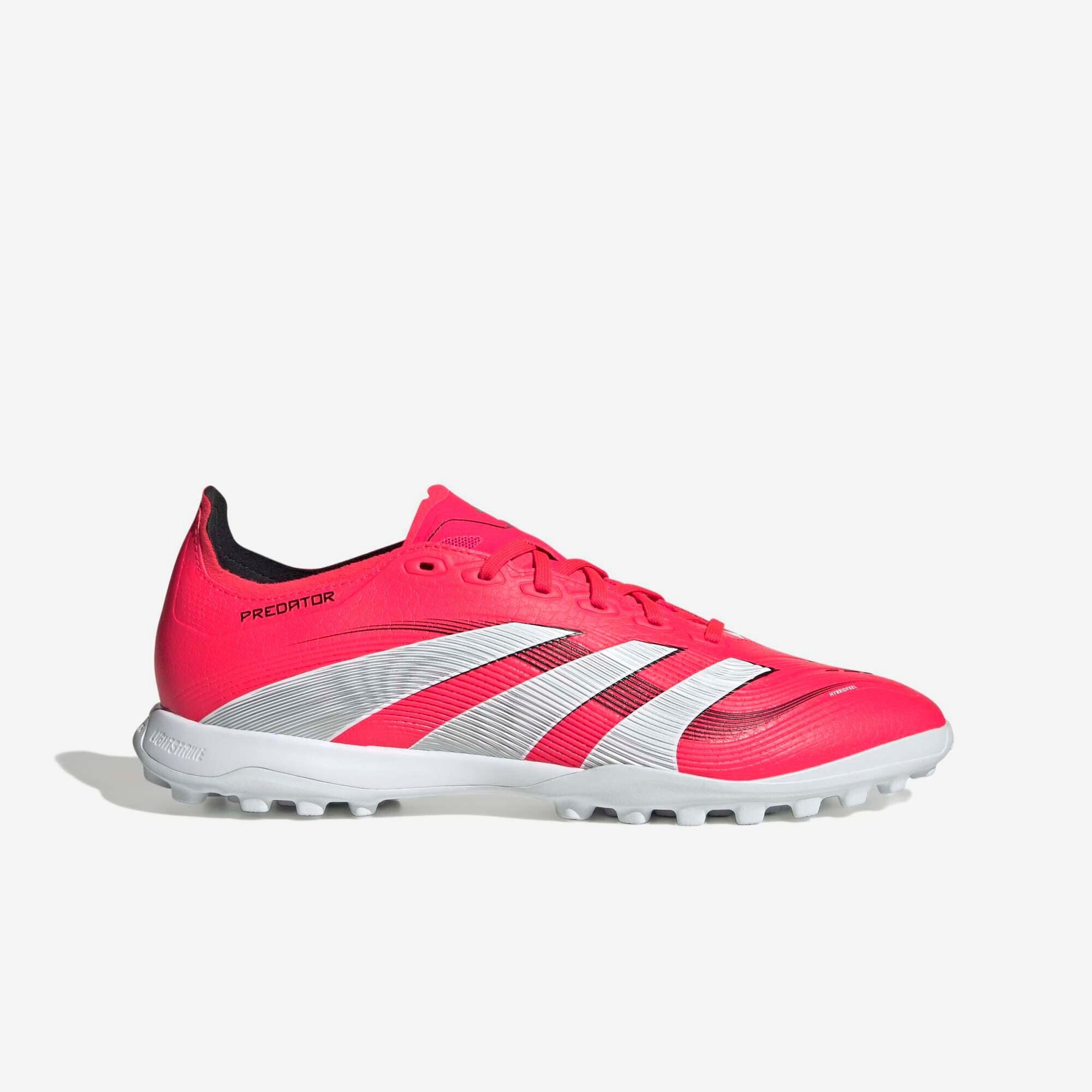adidas Predator League Turf Low-Top Soccer Shoes - Lucid Red / Cloud White / Core Black
