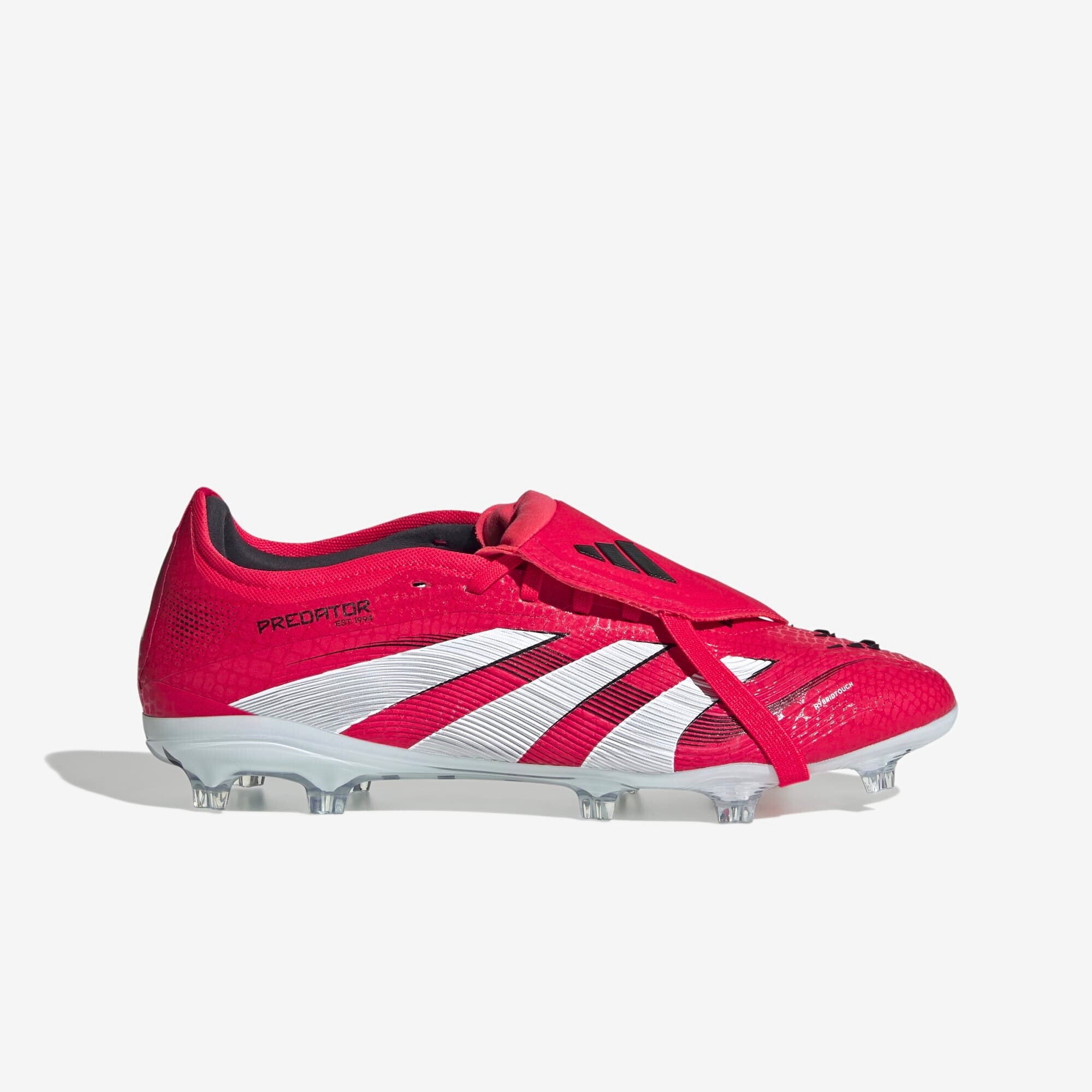 adidas Predator Pro Fold-Over Tongue FG Low-Top Soccer Cleats - Lucid Red / Cloud White / Core Black