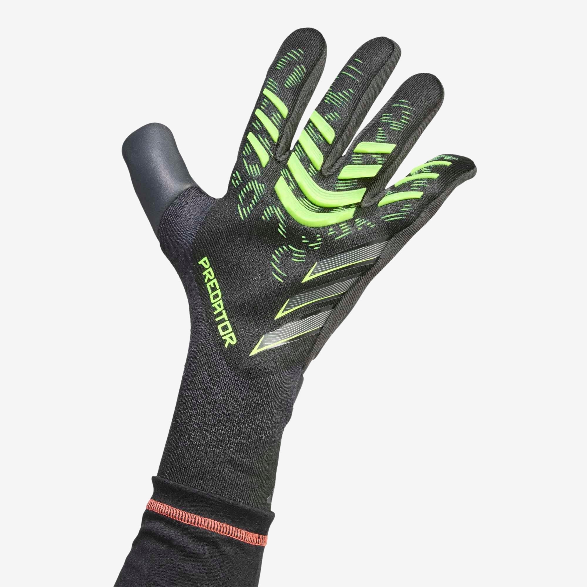 adidas Predator Pro Goalkeeper Gloves - Black / Carbon / Lucid Lemon