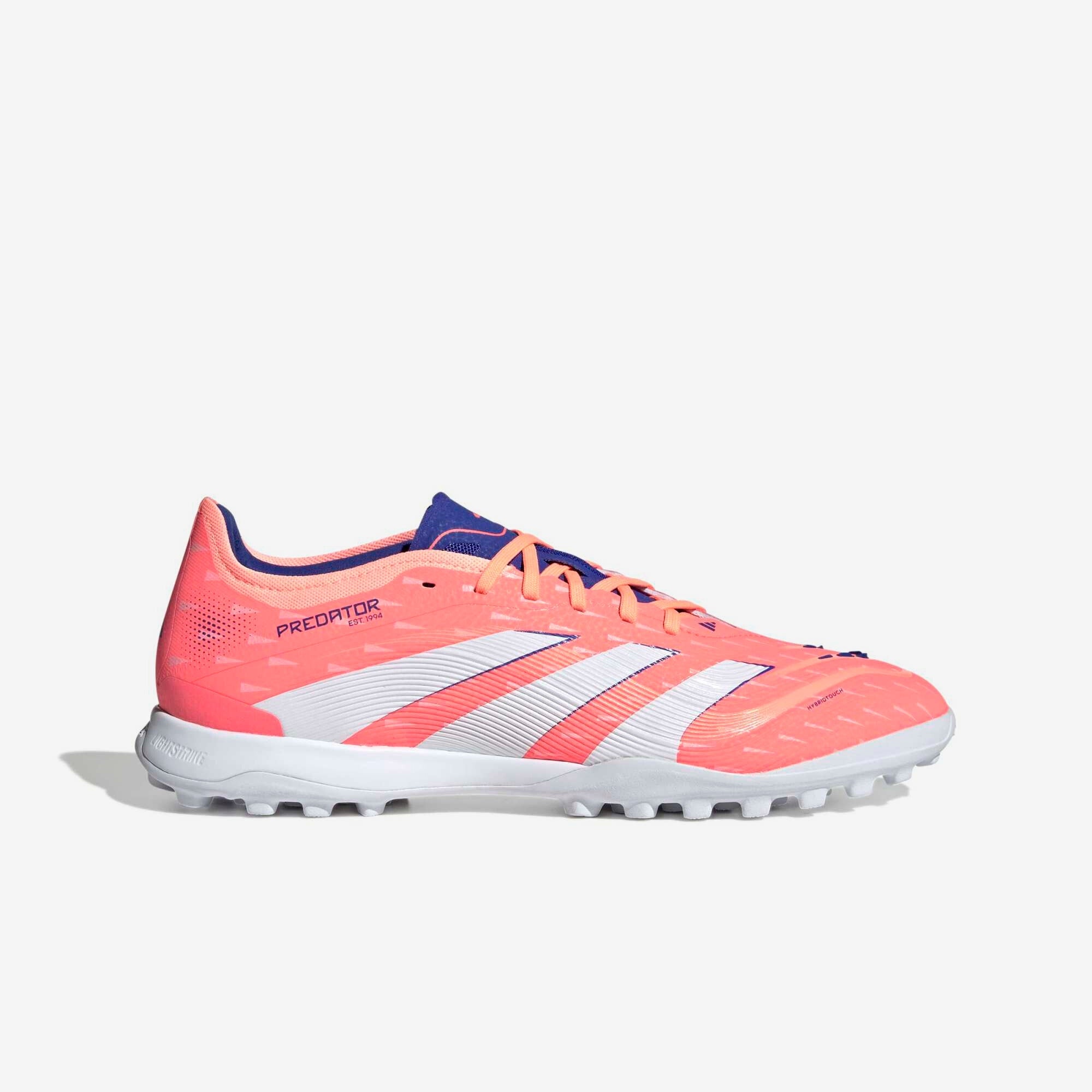 adidas Predator Pro Turf Low-Top Soccer Shoes - Signal Coral / Cloud White / Beam Orange