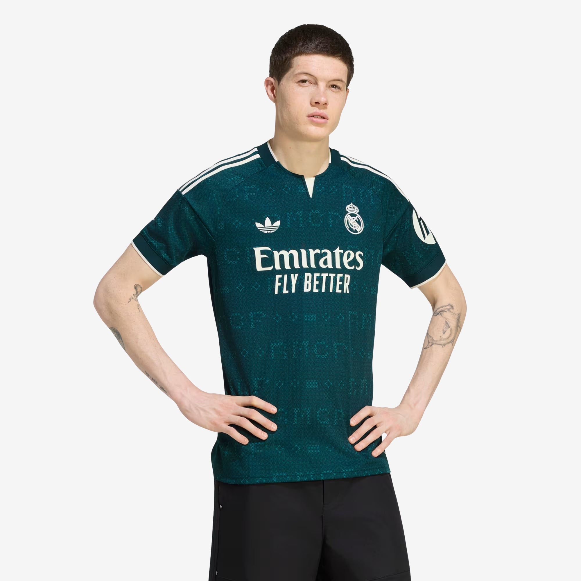 adidas Real Madrid 2026/27 Stadium Away Men's Soccer Jersey - Aurora Ivy