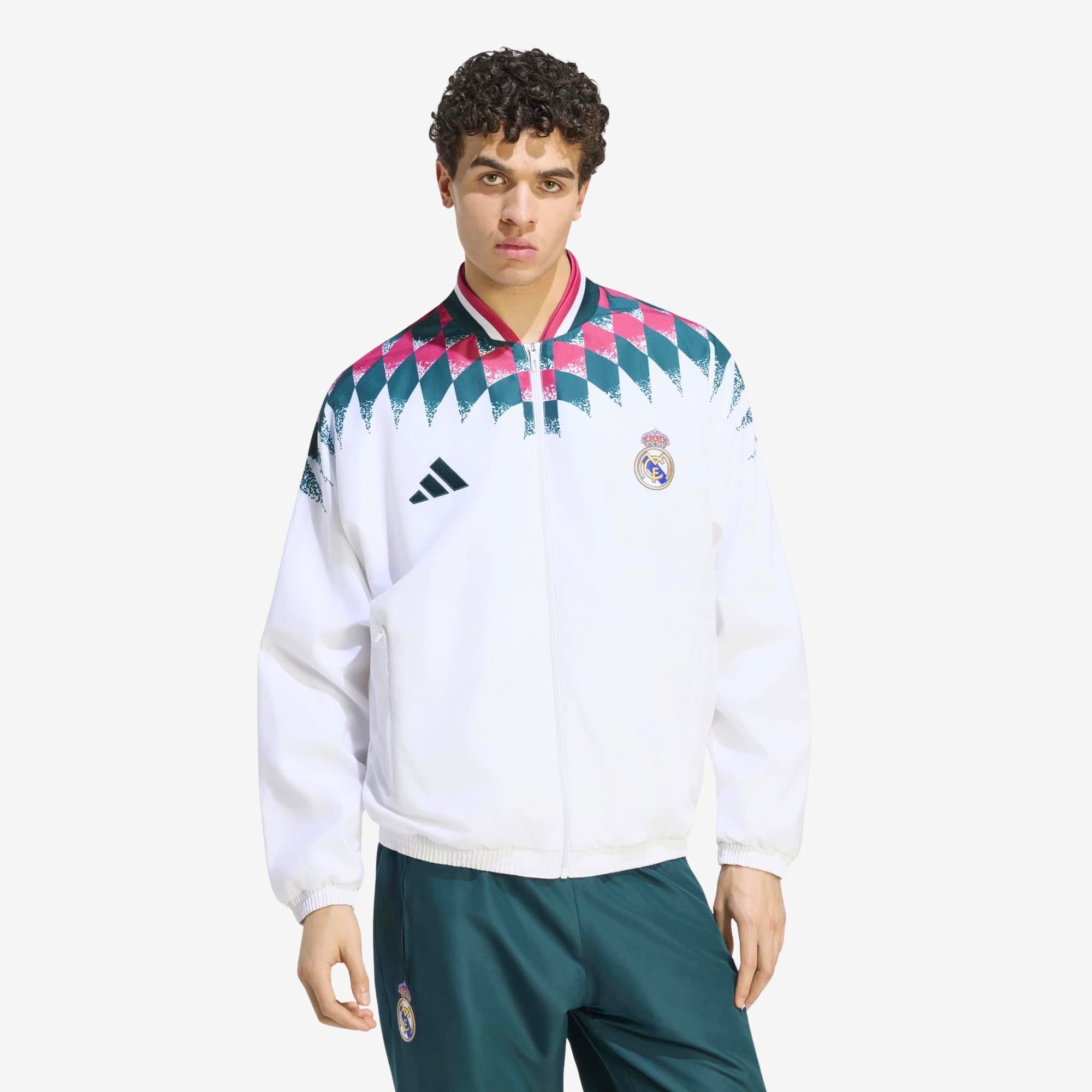 adidas Real Madrid Stadium Top Men's Full-Zip Soccer Track Jacket