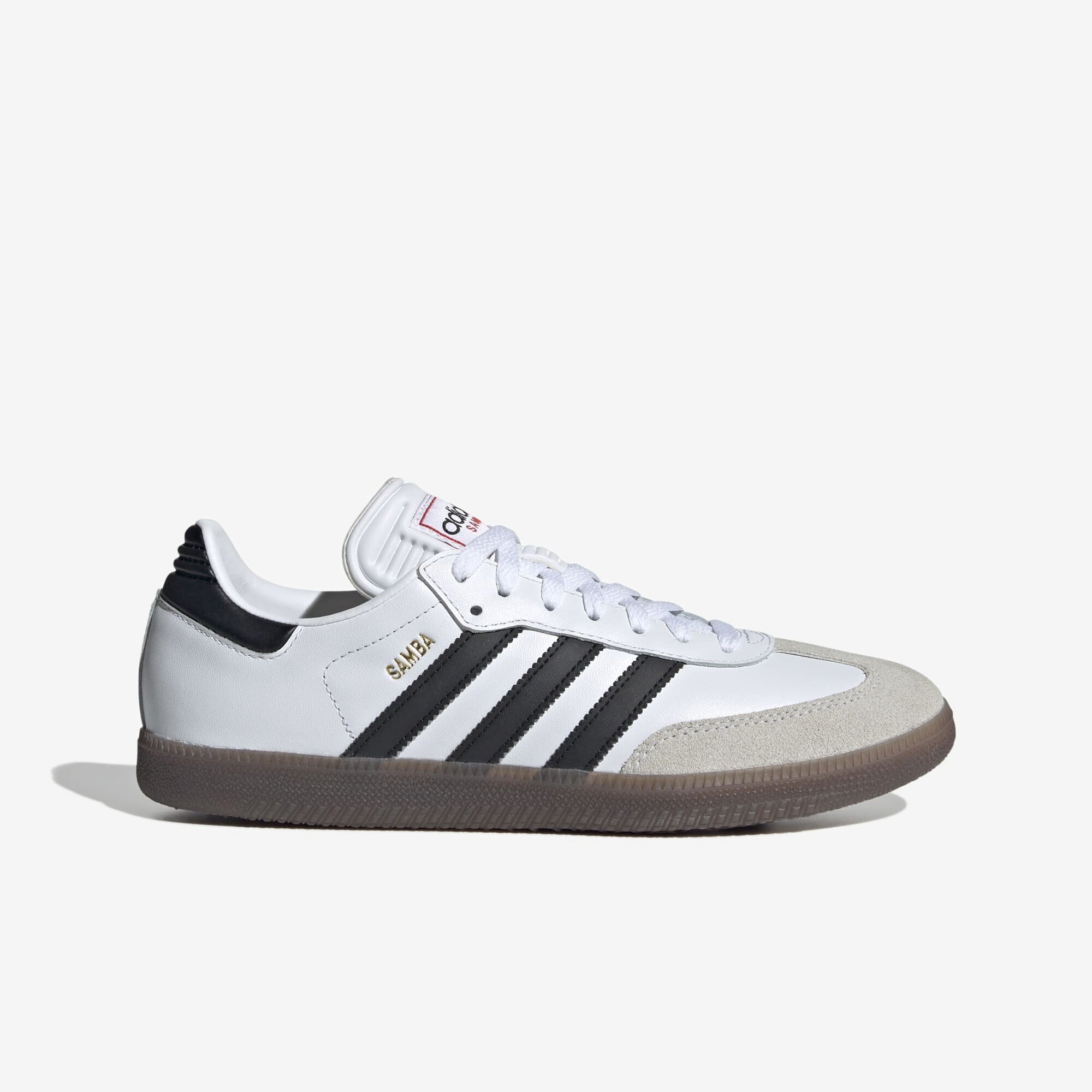 adidas Samba IC Low-Top Soccer Shoes - Cloud White / Core Black / Vivid Red