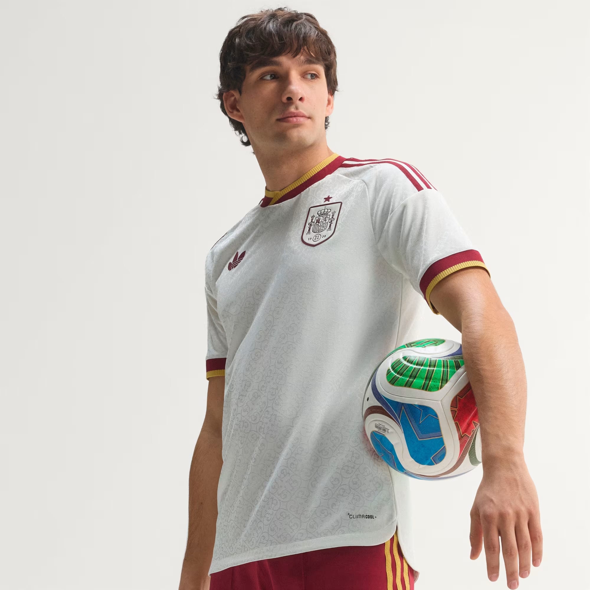 adidas Spain 2026 Match Away Men's Soccer Authentic Jersey - Off White