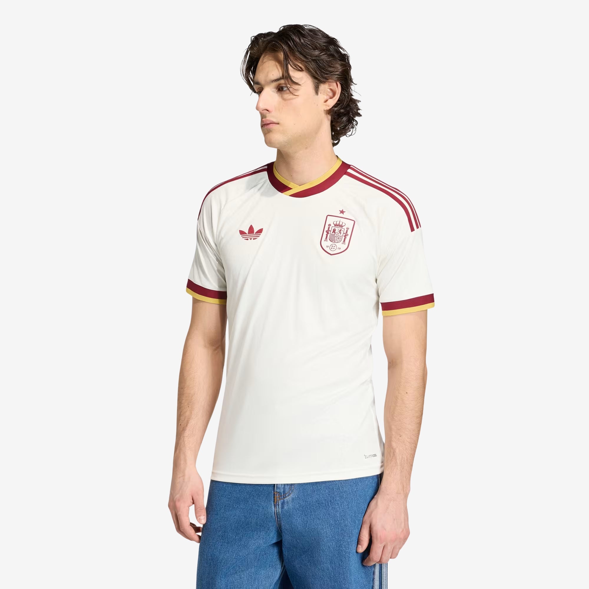 adidas Spain 2026 Stadium Away Men's Soccer Jersey - Off White