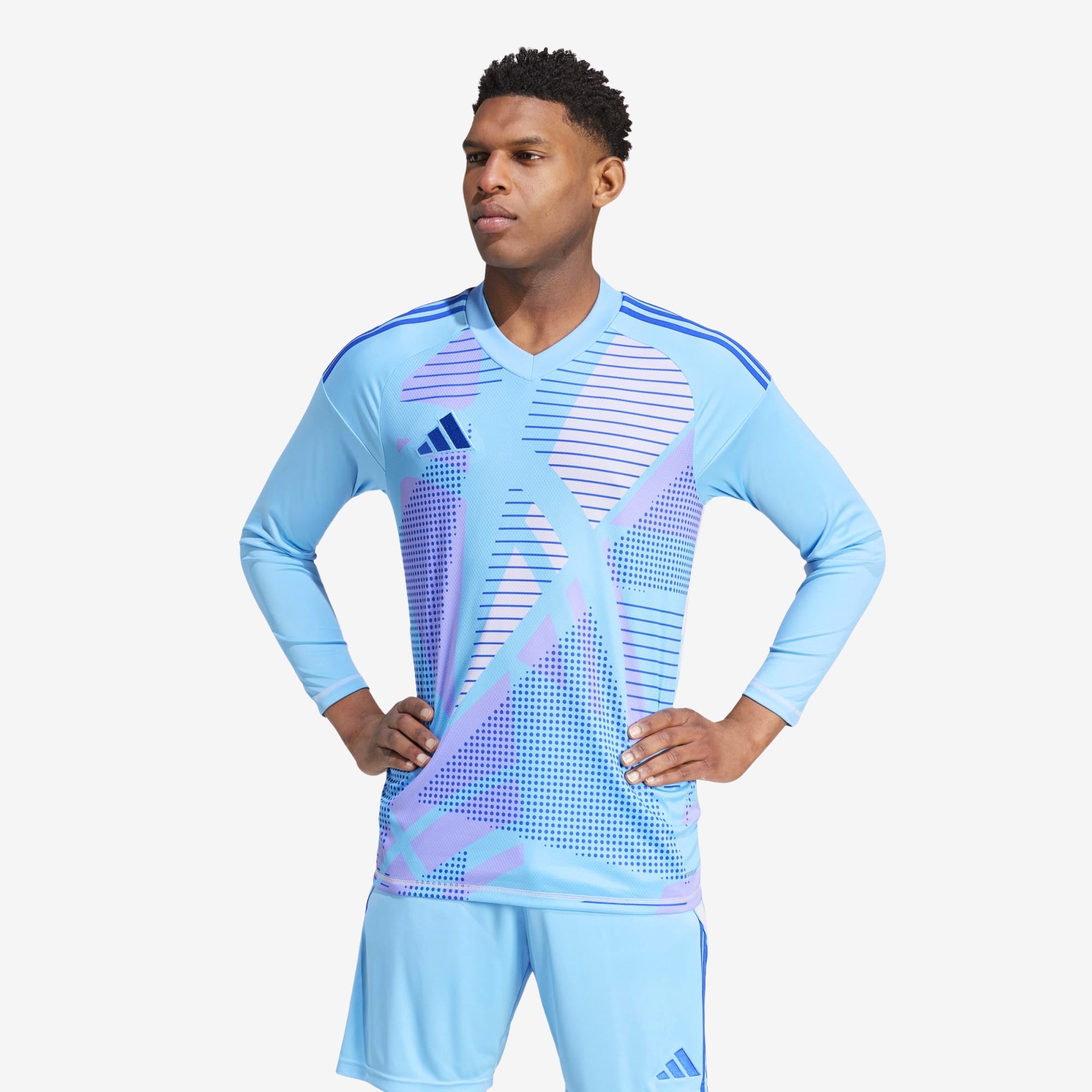 adidas Tiro 24 Competition Goalkeeper Men's Soccer Long-Sleeve Jersey - Semi Blue Burst