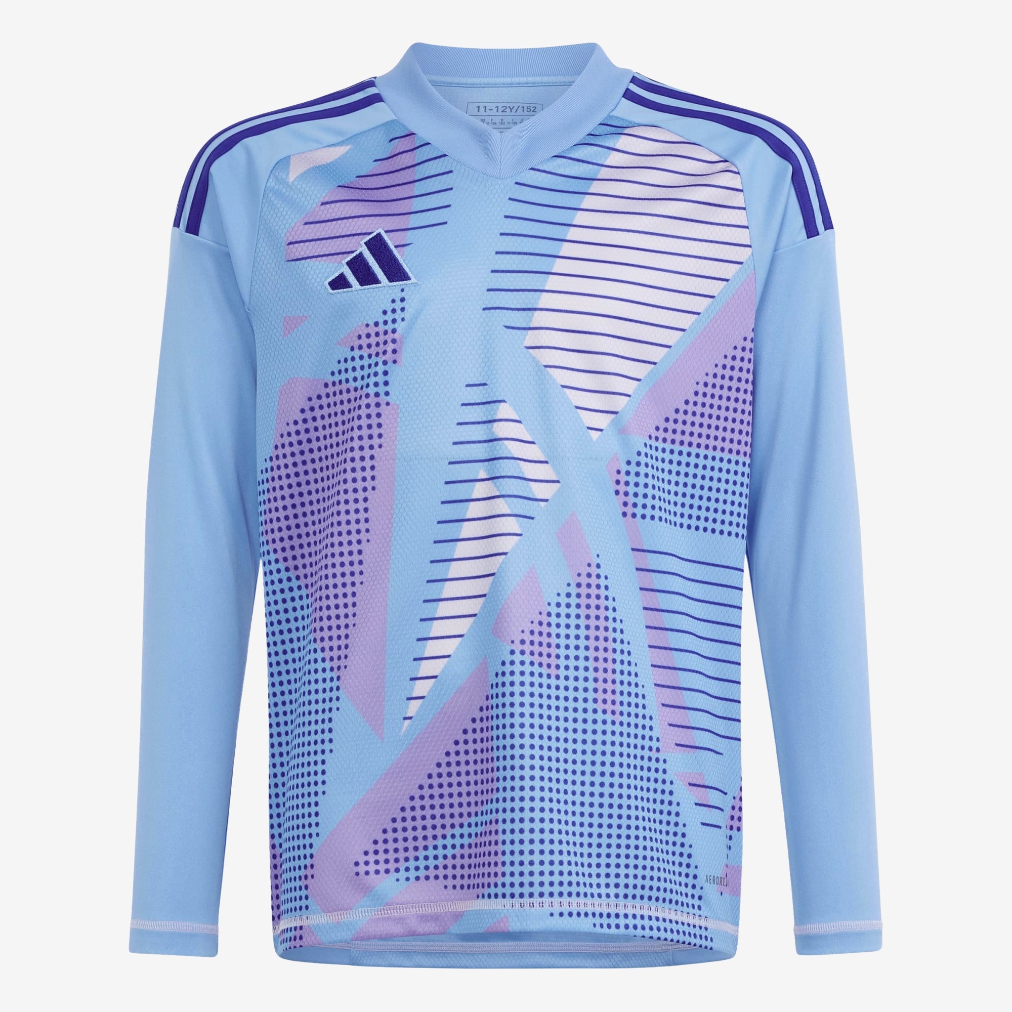 adidas Tiro 24 Competition Goalkeeper Big Kids' Soccer Long-Sleeve Jersey - Semi Blue Burst