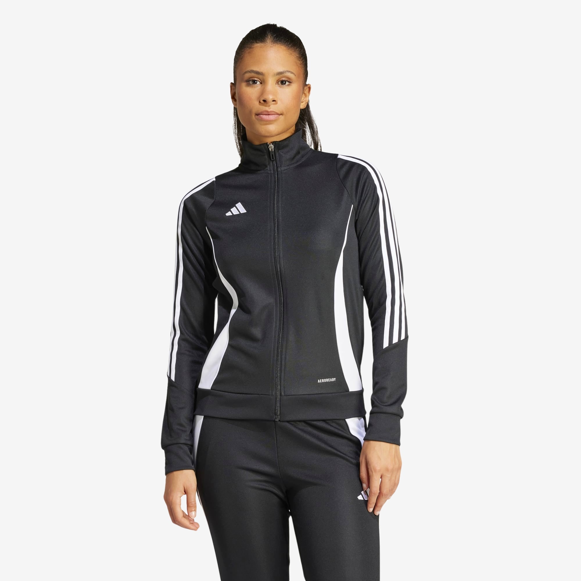 adidas Tiro 24 Training Women's Full-Zip Soccer Track Jacket - Black / White