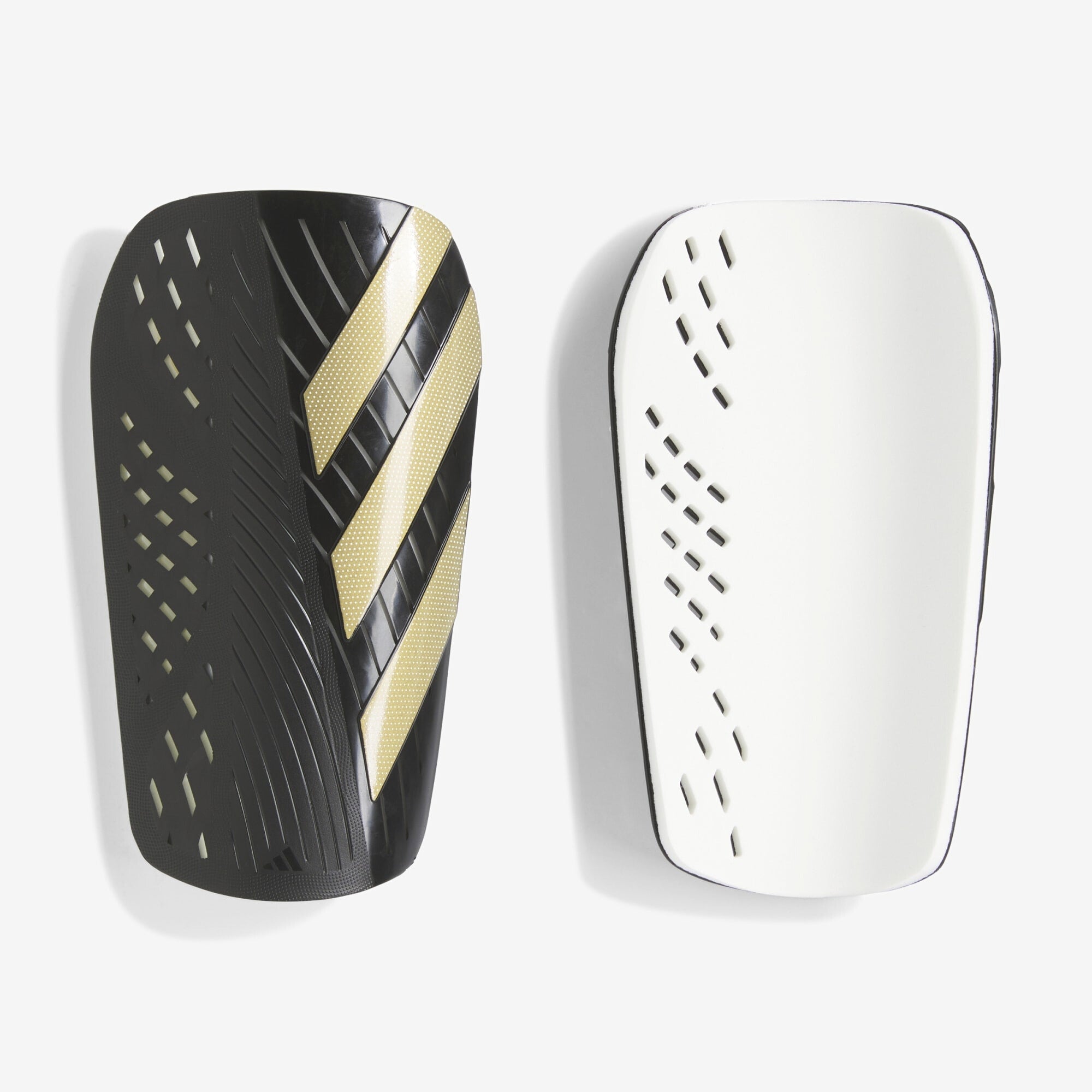 adidas Tiro Club Soccer Shin Guards - Black / Gold Metallic