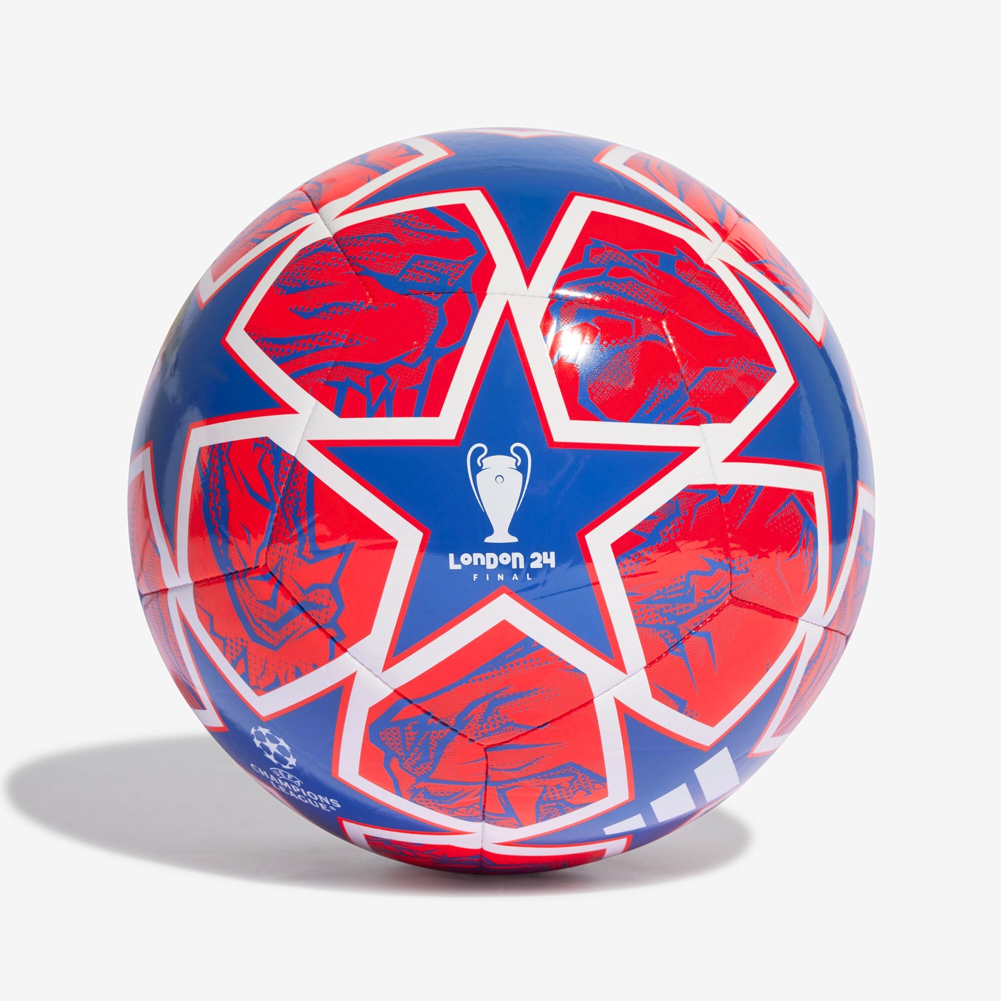 adidas UCL Club 2023/24 Knockout Soccer Ball - Glow Blue / Solar Red / White