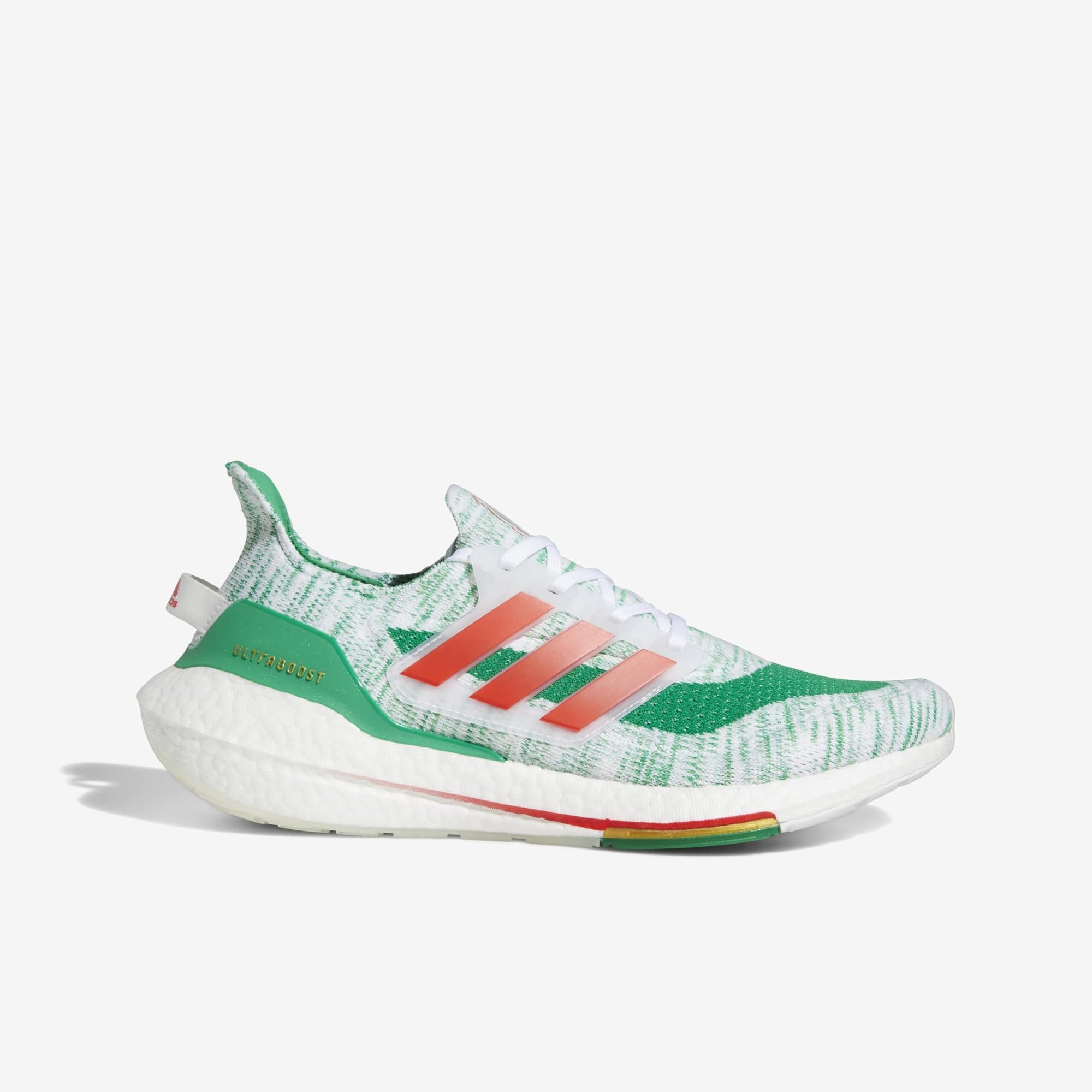 adidas Ultraboost 21 Mexico Shoes - Cloud White / Red / Green