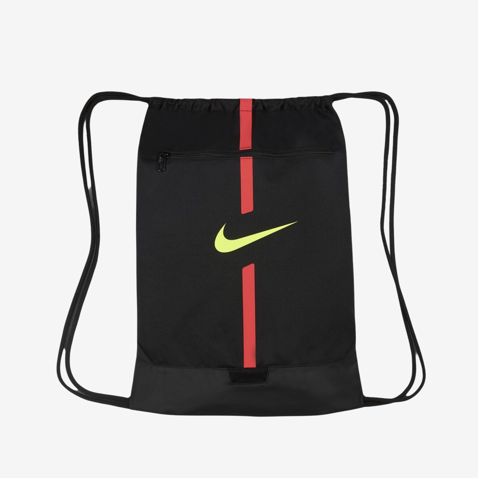 Nike Academy Football Gymsack (18L) - Black/Crimson Red/Volt