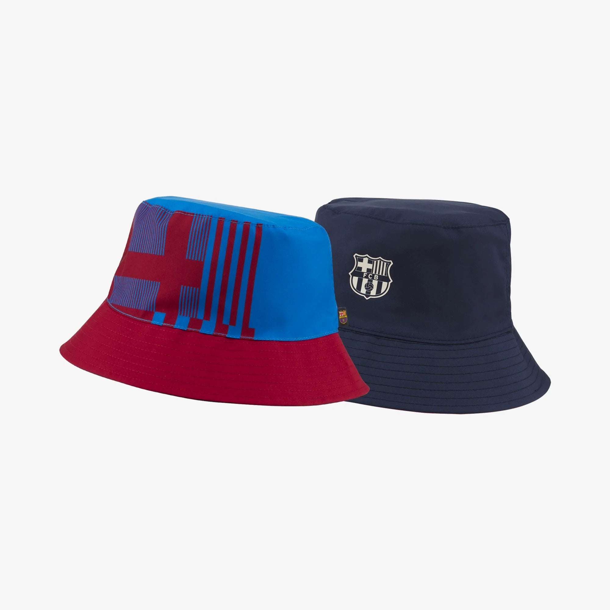 Nike Barcelona Reversible Bucket Hat - Obsidian/Blue/Noble Red