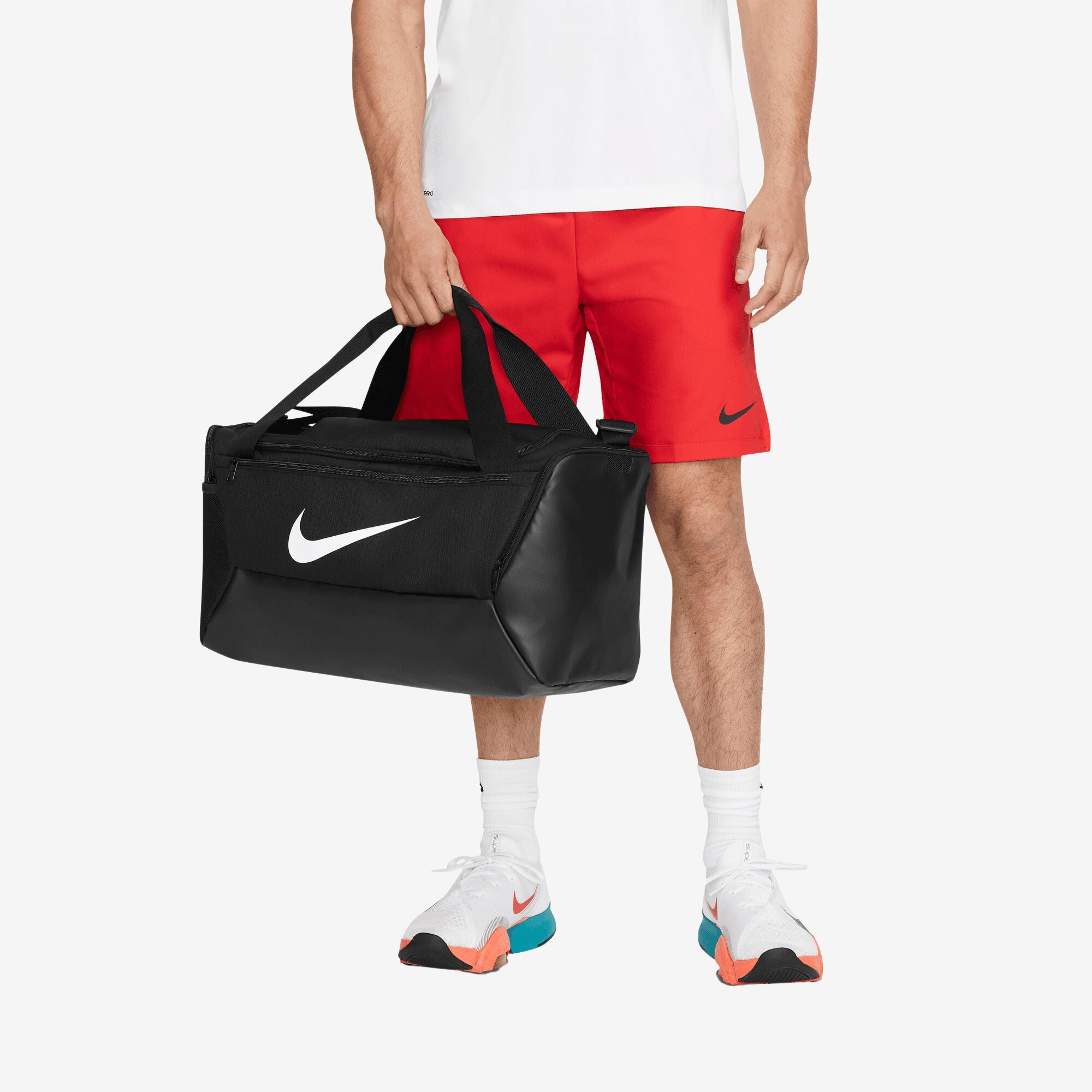 Nike Brasilia Training Duffel Bag (Small, 41L) - Black/Black/White